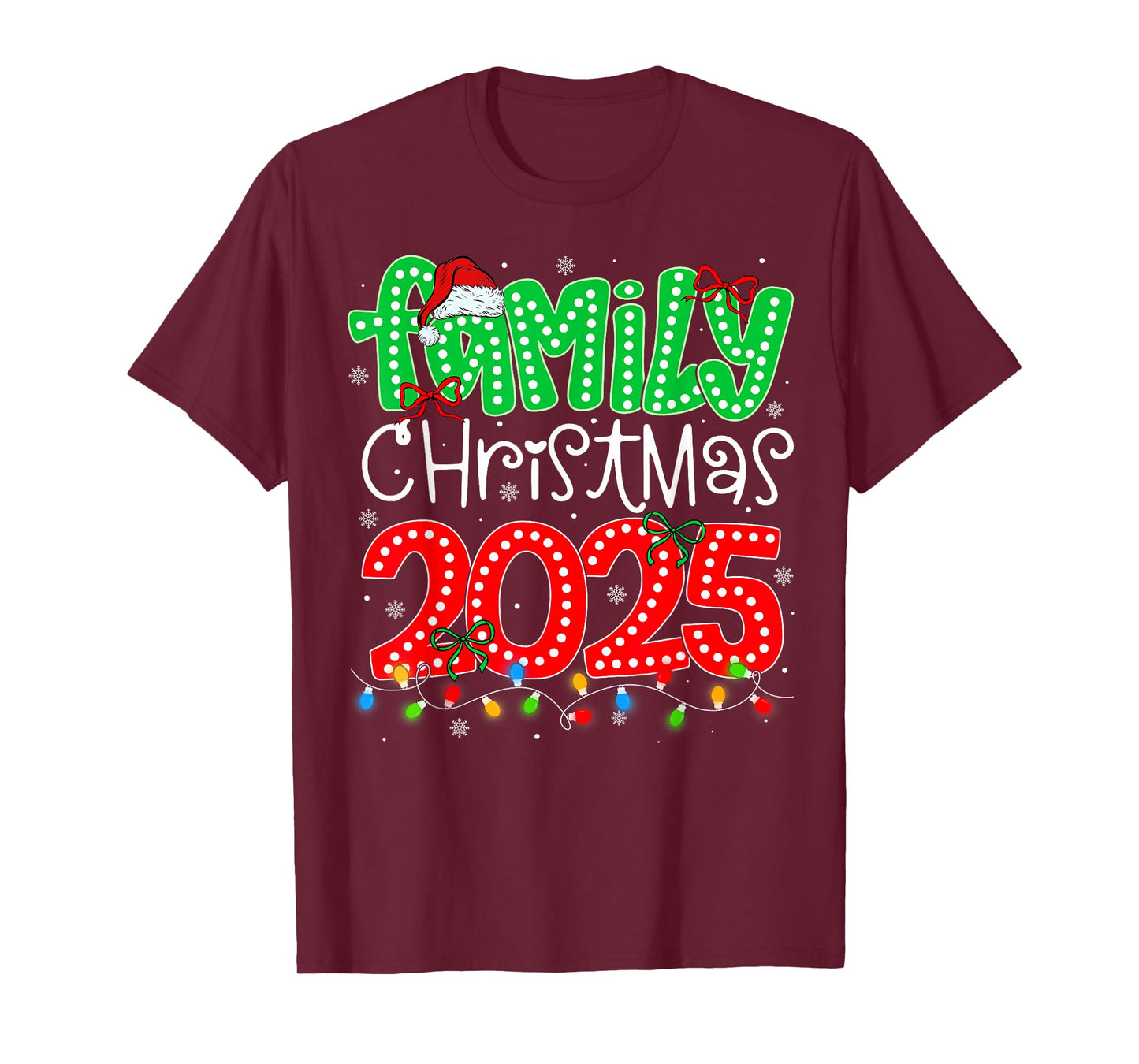 Matching Family Merry Christmas 2025 Xmas Men Women Kids T-Shirt