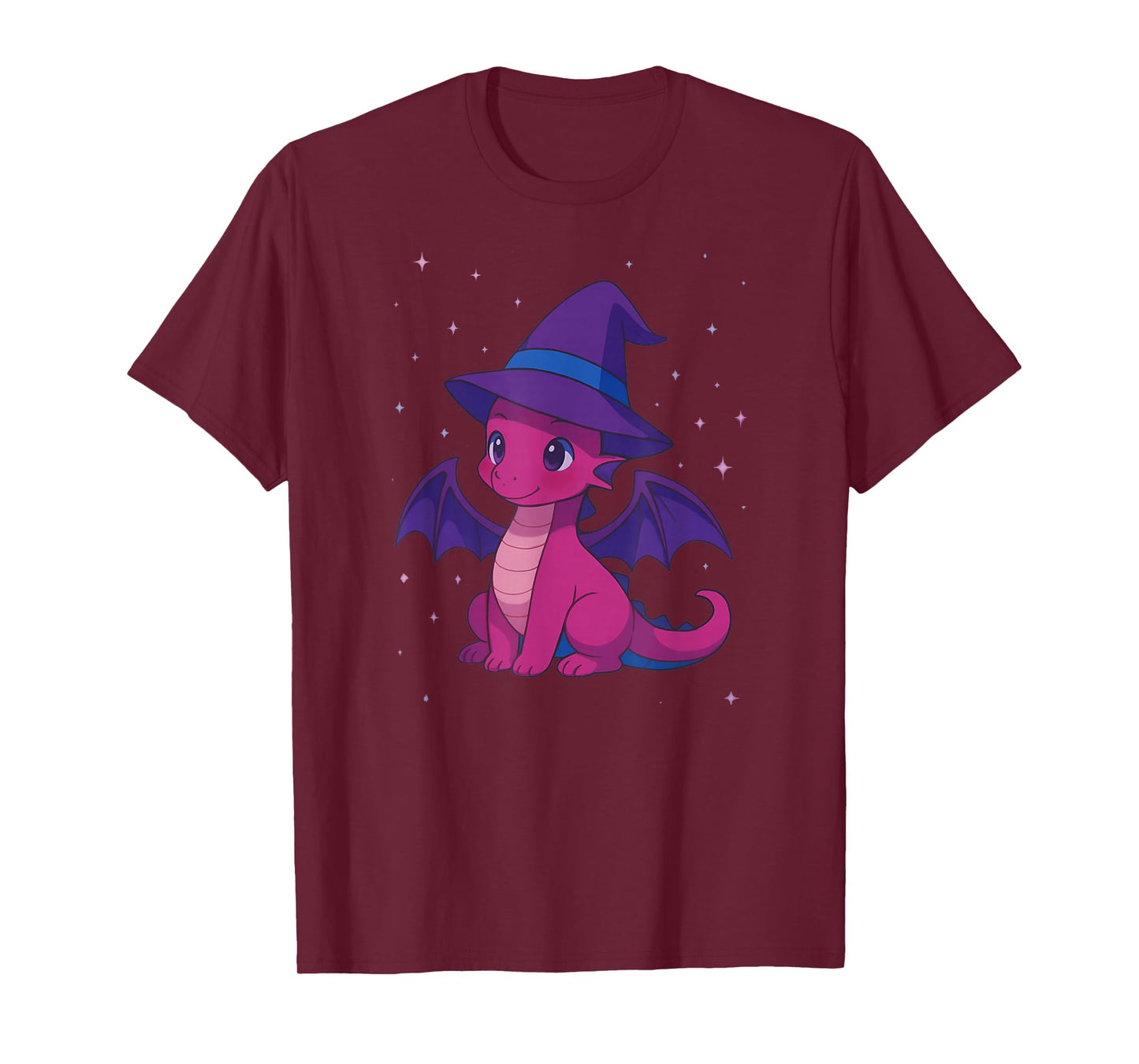 Cute Anime Baby Dragon Witch Kawaii Bisexual Pride Colors T-Shirt