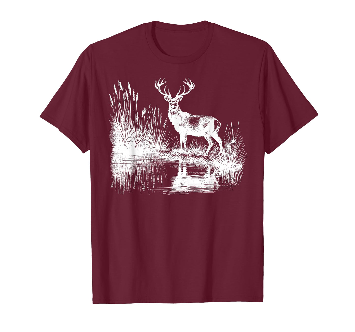 Retro Deer Forest Vintage 90s Hunting Dear Hunting Hunter T-Shirt