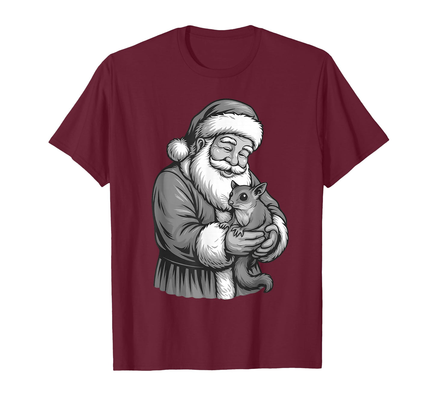 Sugar Glider Santa Claus Christmas Pet Lover T-Shirt