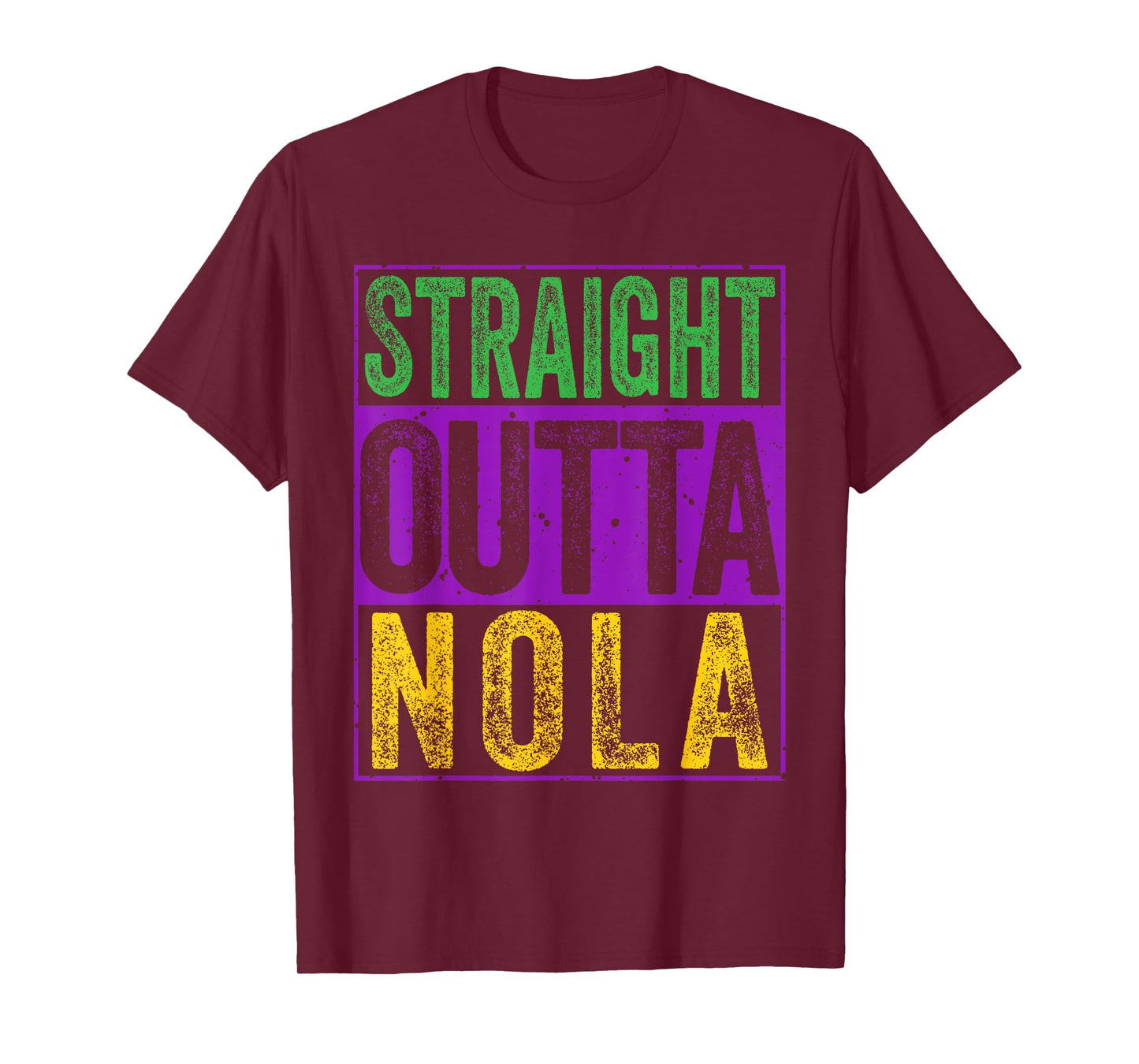 Straight Outta Nola Tee Funny New Orleans and Louisiana T-Shirt