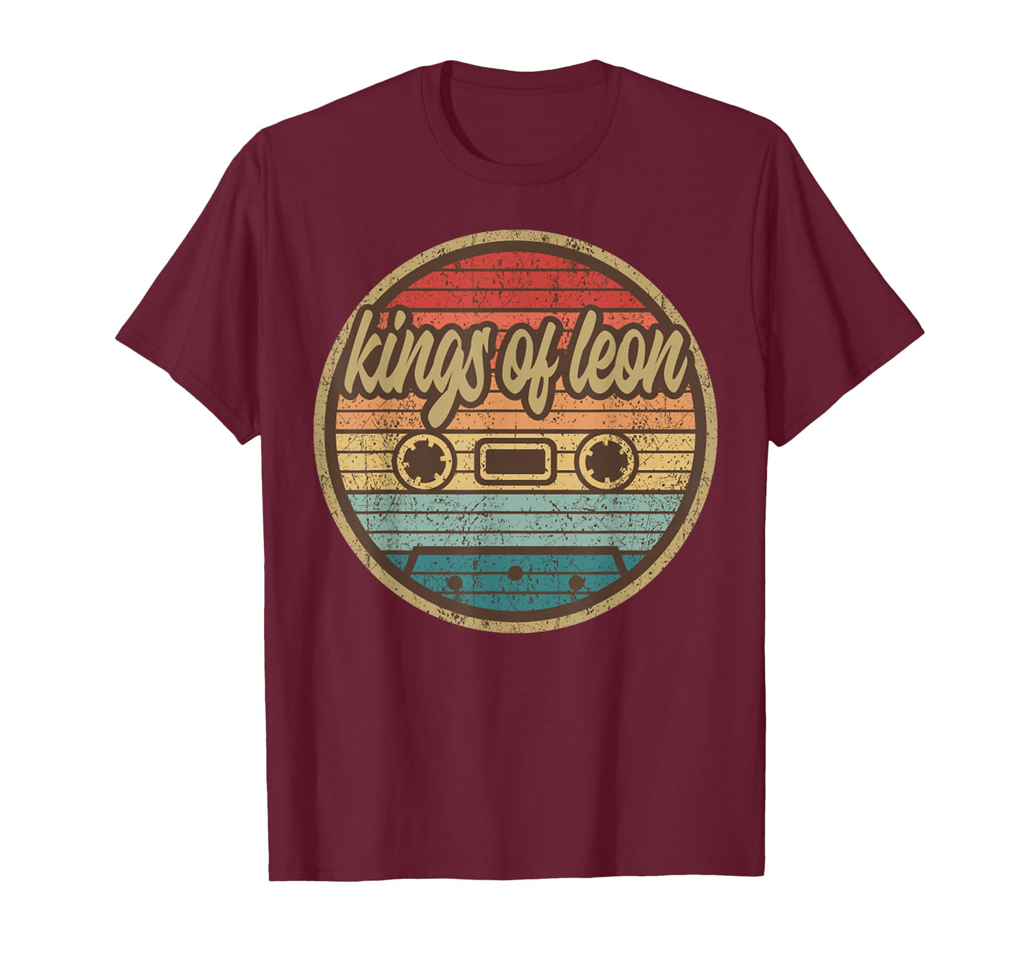 Musician Leons King Cassette Retro Circle 2000s Rock Vintage T-Shirt