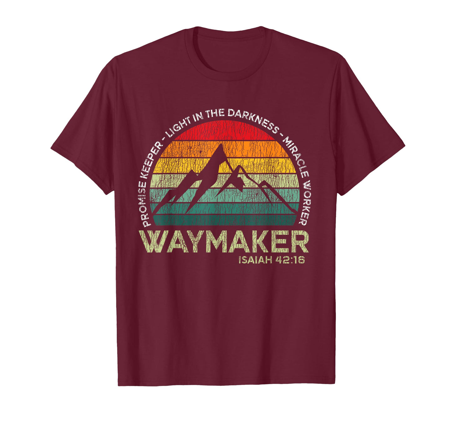 Vintage Waymaker Promise Keeper Miracle Worker Christian T-Shirt