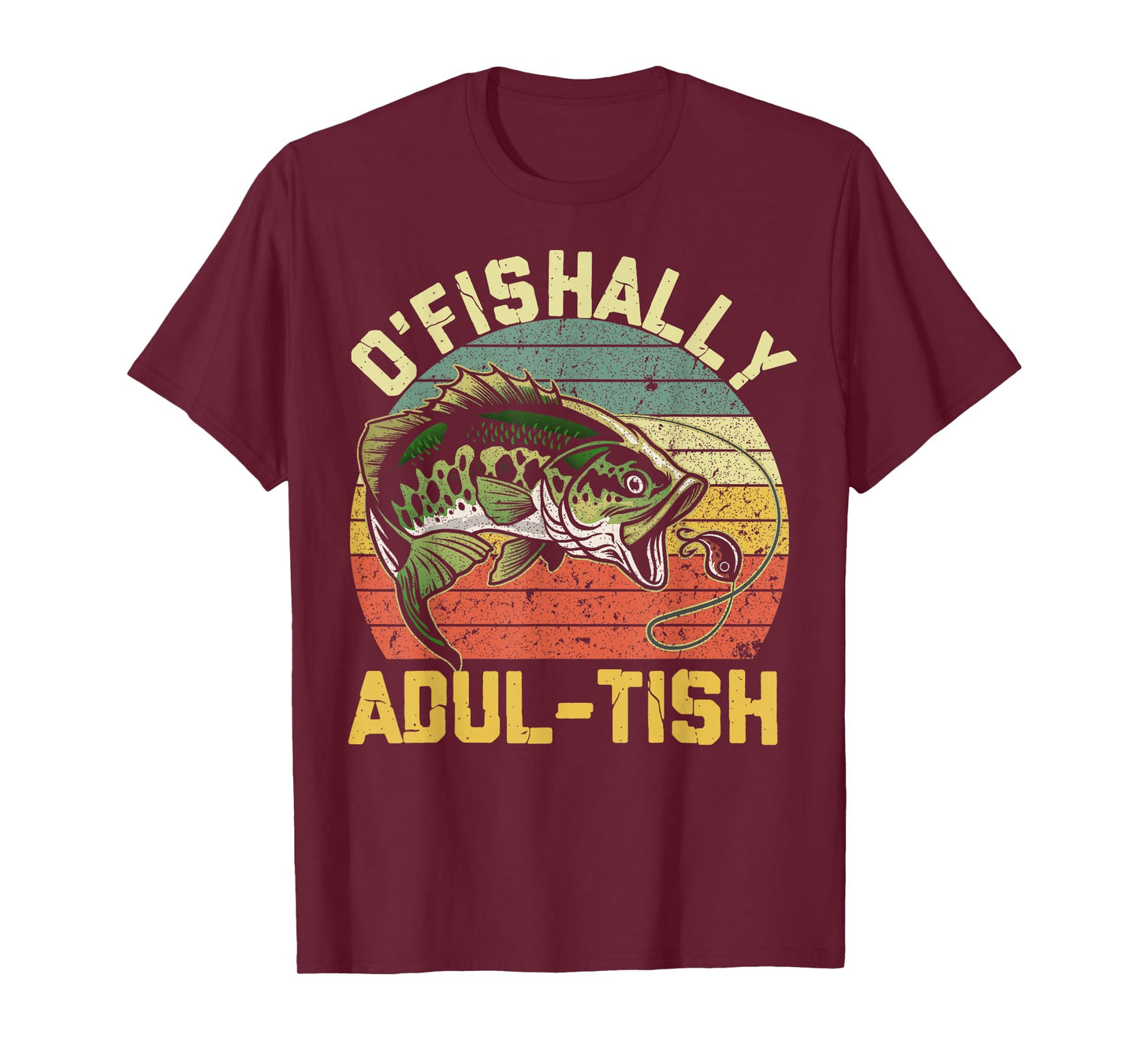 O'Fishally Adultish 18 Year Old Fishing Birthday Theme Party T-Shirt