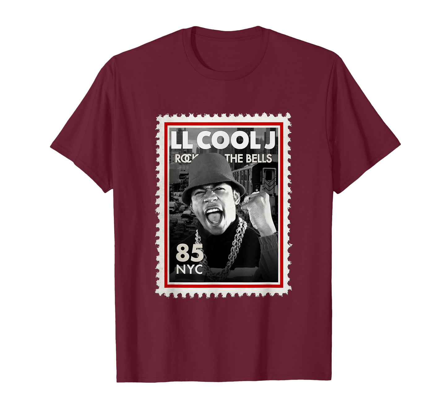 LL Cool J Rock The Bells NY 85 Stamp | 90's Vintage Legends T-Shirt