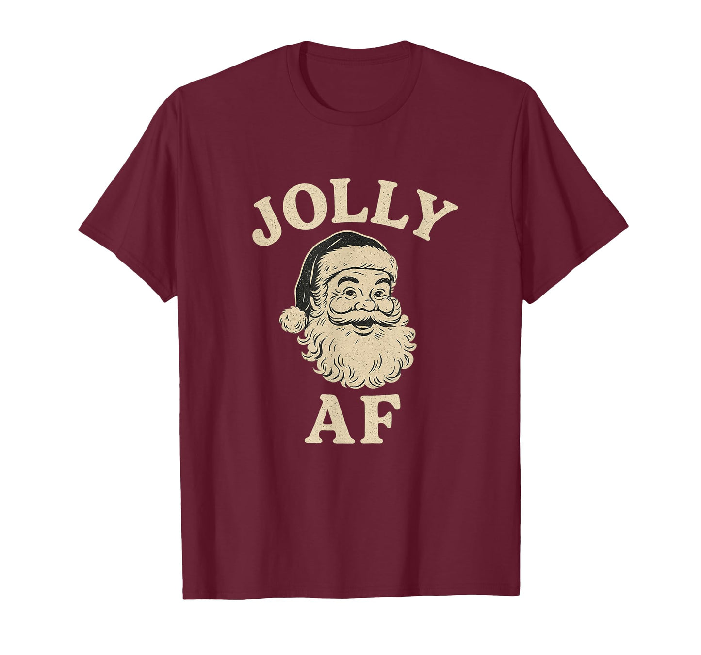 Jolly Santa Claus Vintage Humor Design T-Shirt