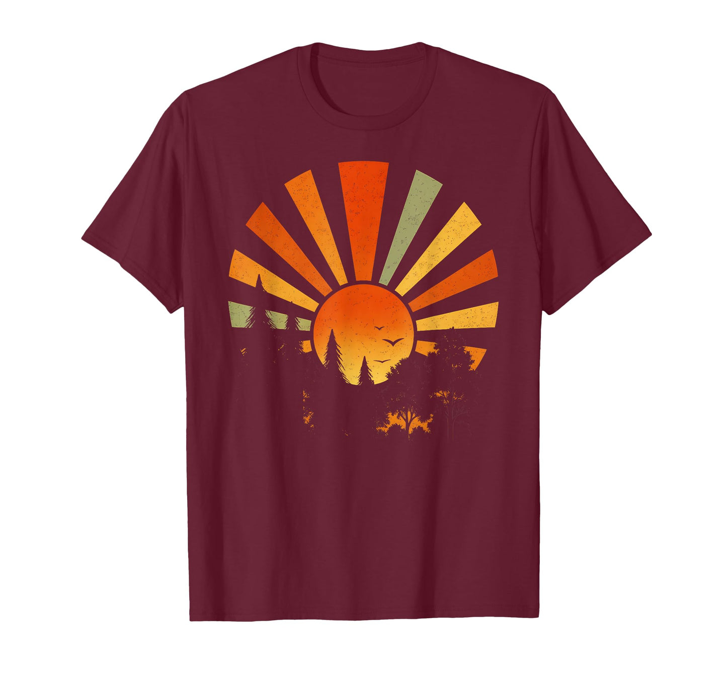 Trees Wildlife Nature Vintage Forest Shirt Sun Outdoors T-Shirt