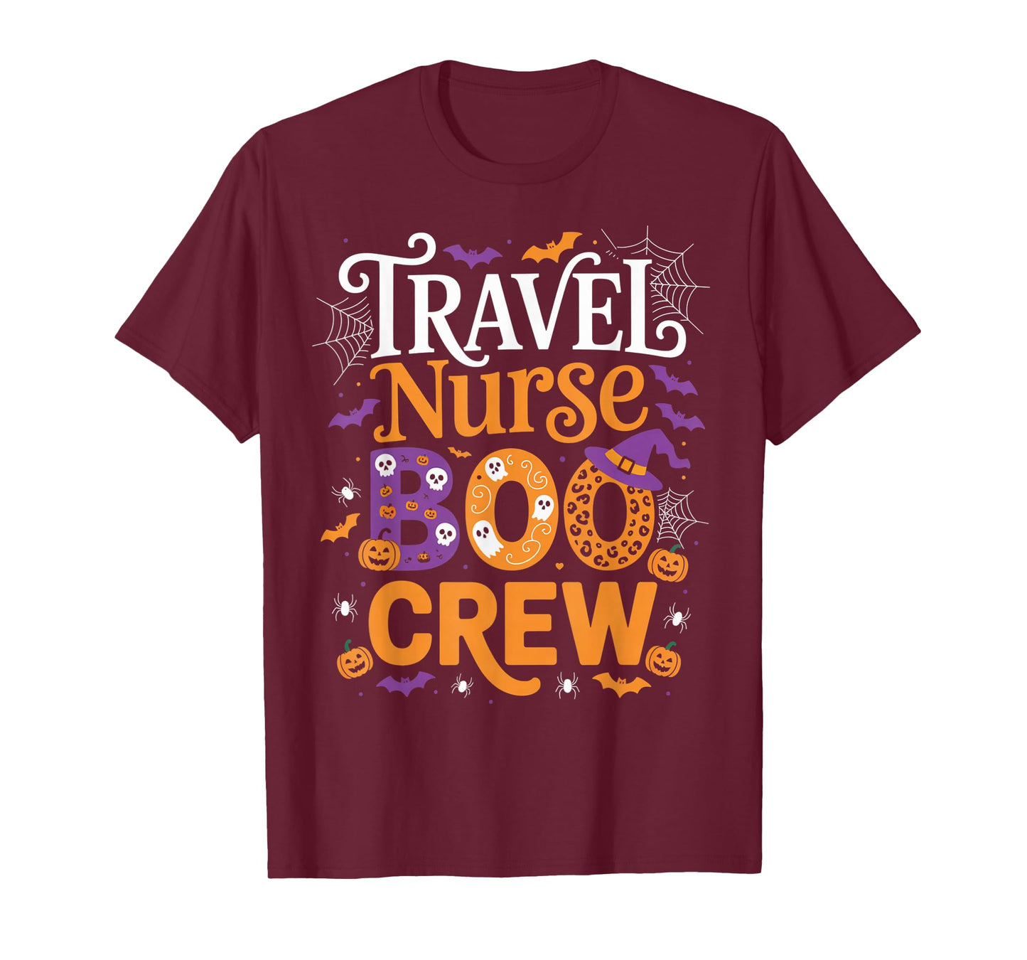 Travel Nurse Boo Crew Halloween Spooky Outfit on The go T-Shirt