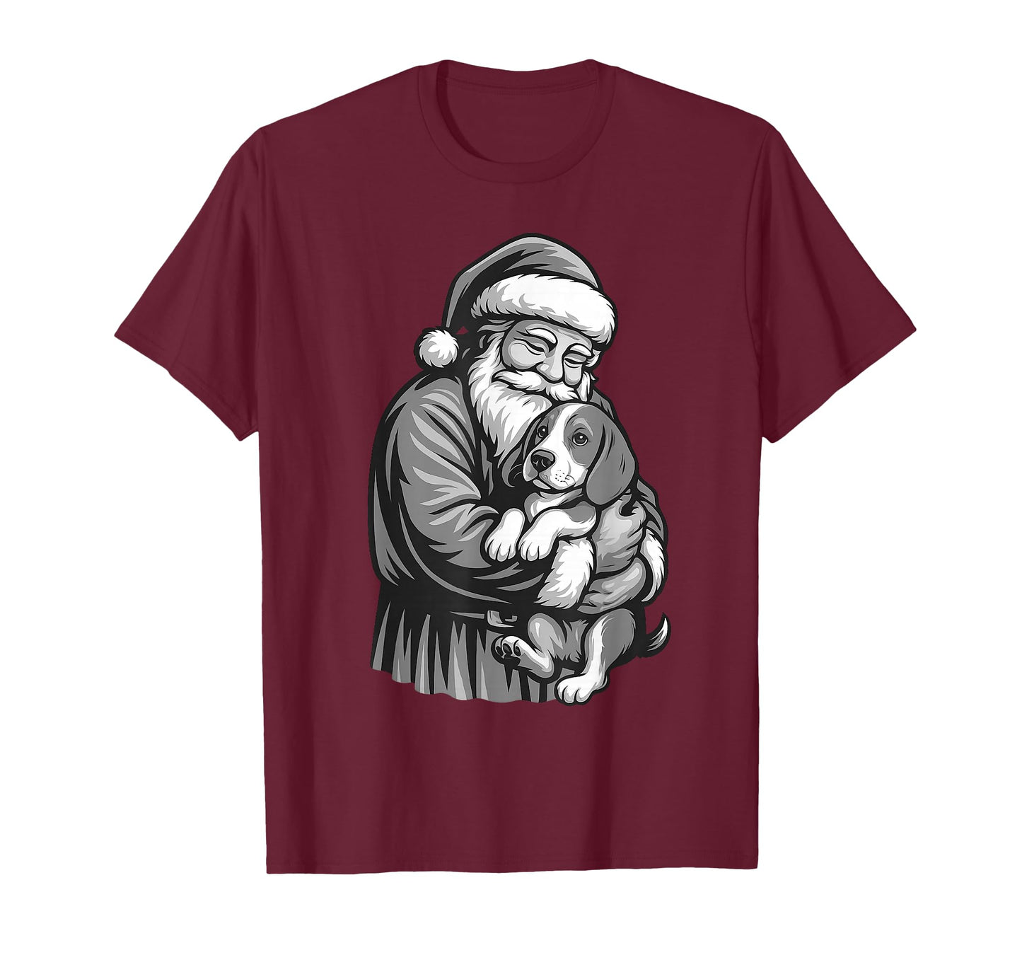 Beagle Santa Claus Christmas Dog Lover T-Shirt