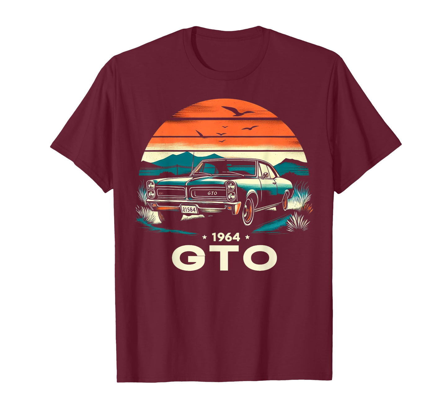 1964 64 GTO Classic Car Old School Muscle Vintage Car T-Shirt