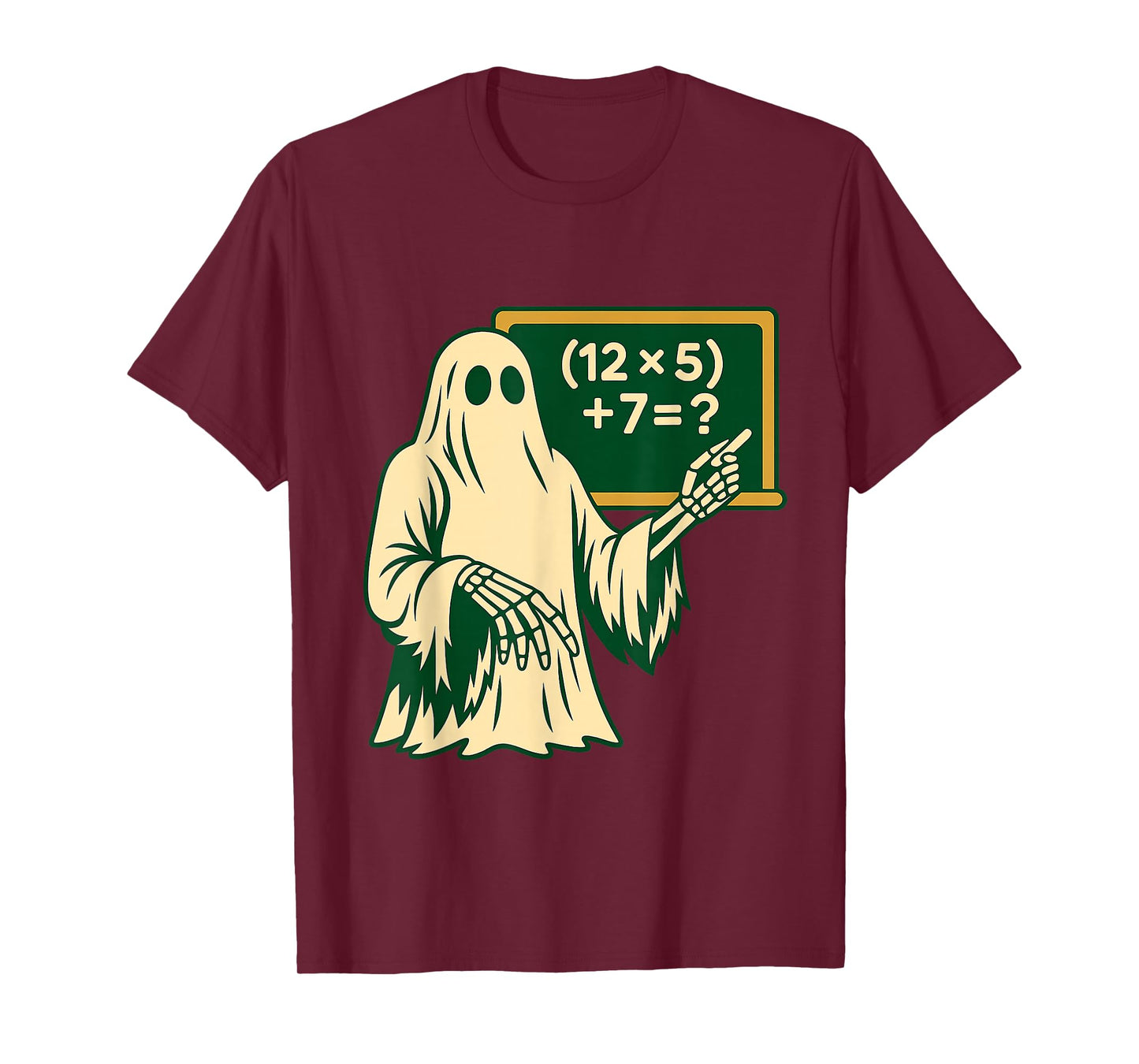 67 Teacher Halloween Ghost Six Seven Meme Brainrot Math Joke T-Shirt