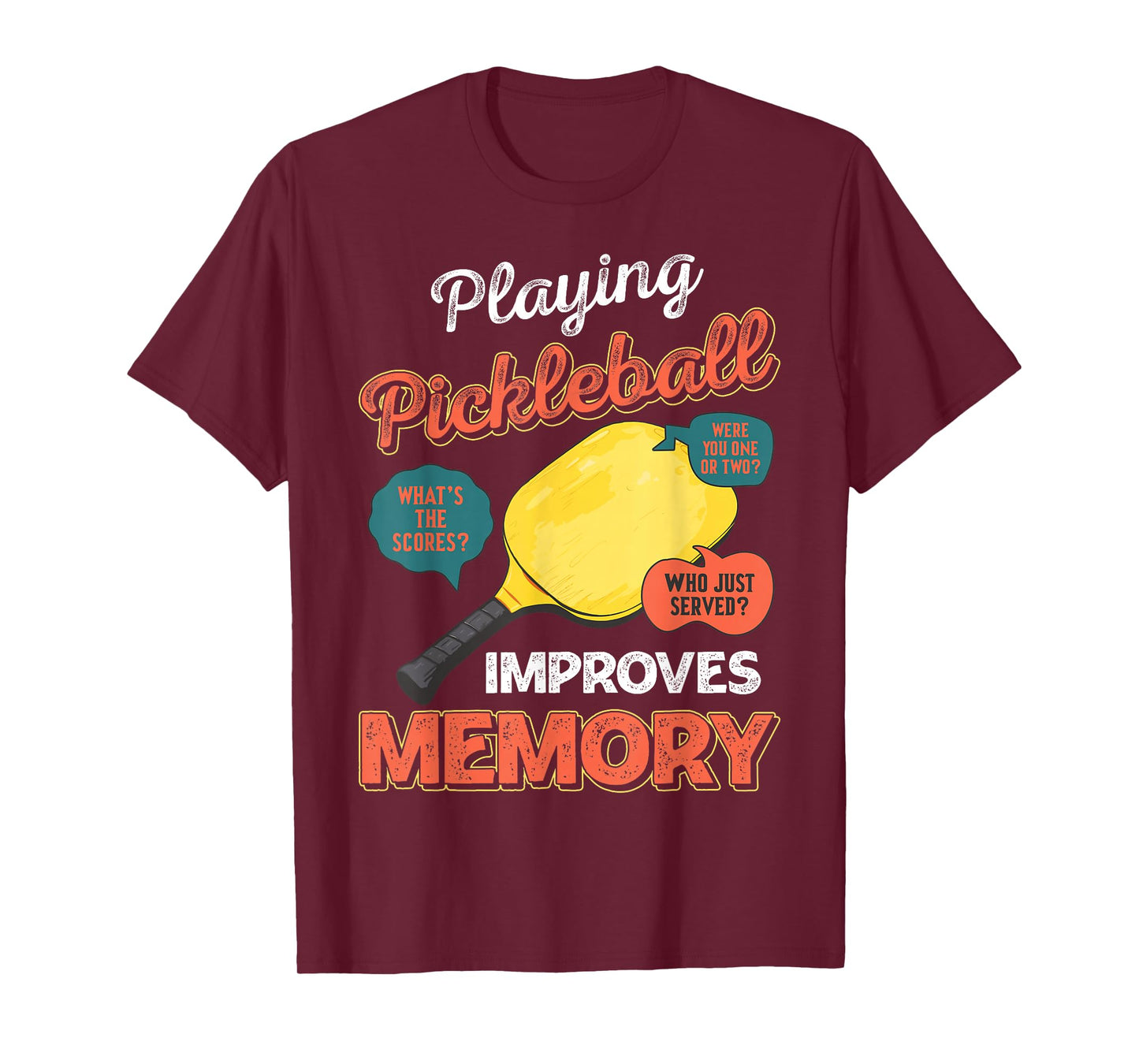 Funny pickleball sayings design Retro Paddle Court T-Shirt