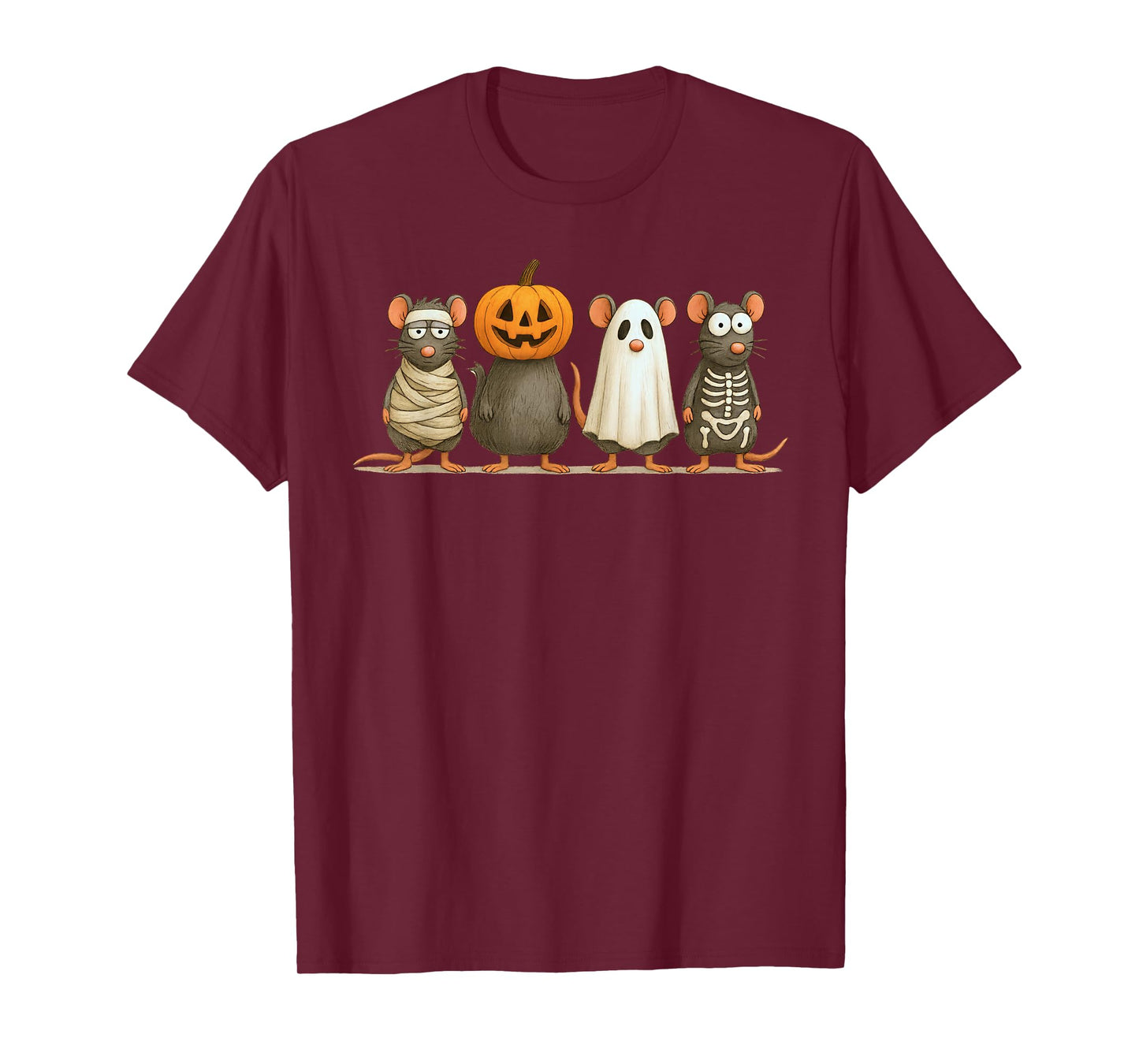 Spooky Witch Boo Rat Keeper Funny Halloween Costum Girl Boy T-Shirt