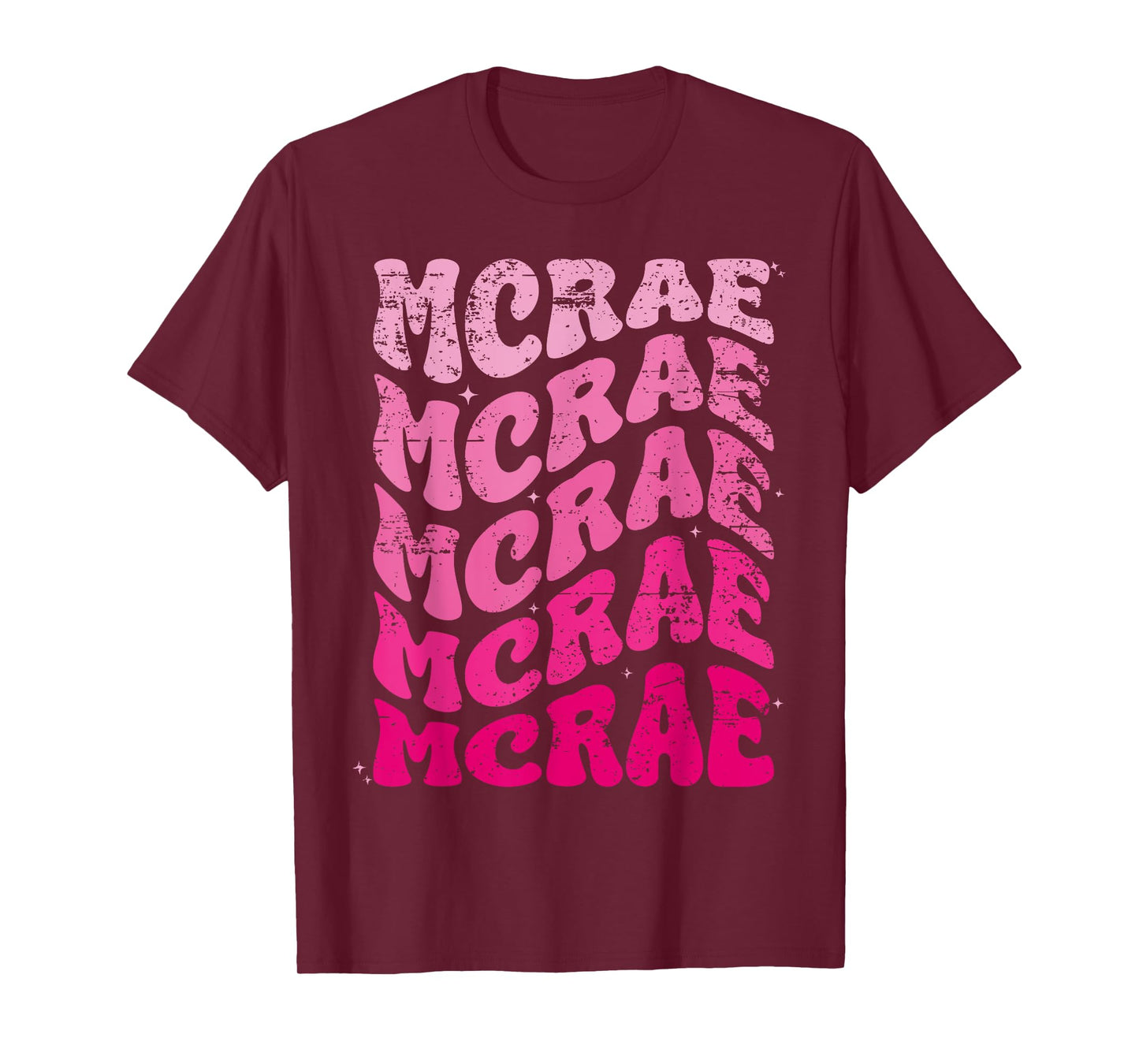 MCRAE Personalized Name I love MCRAE 70's Vintage T-Shirt