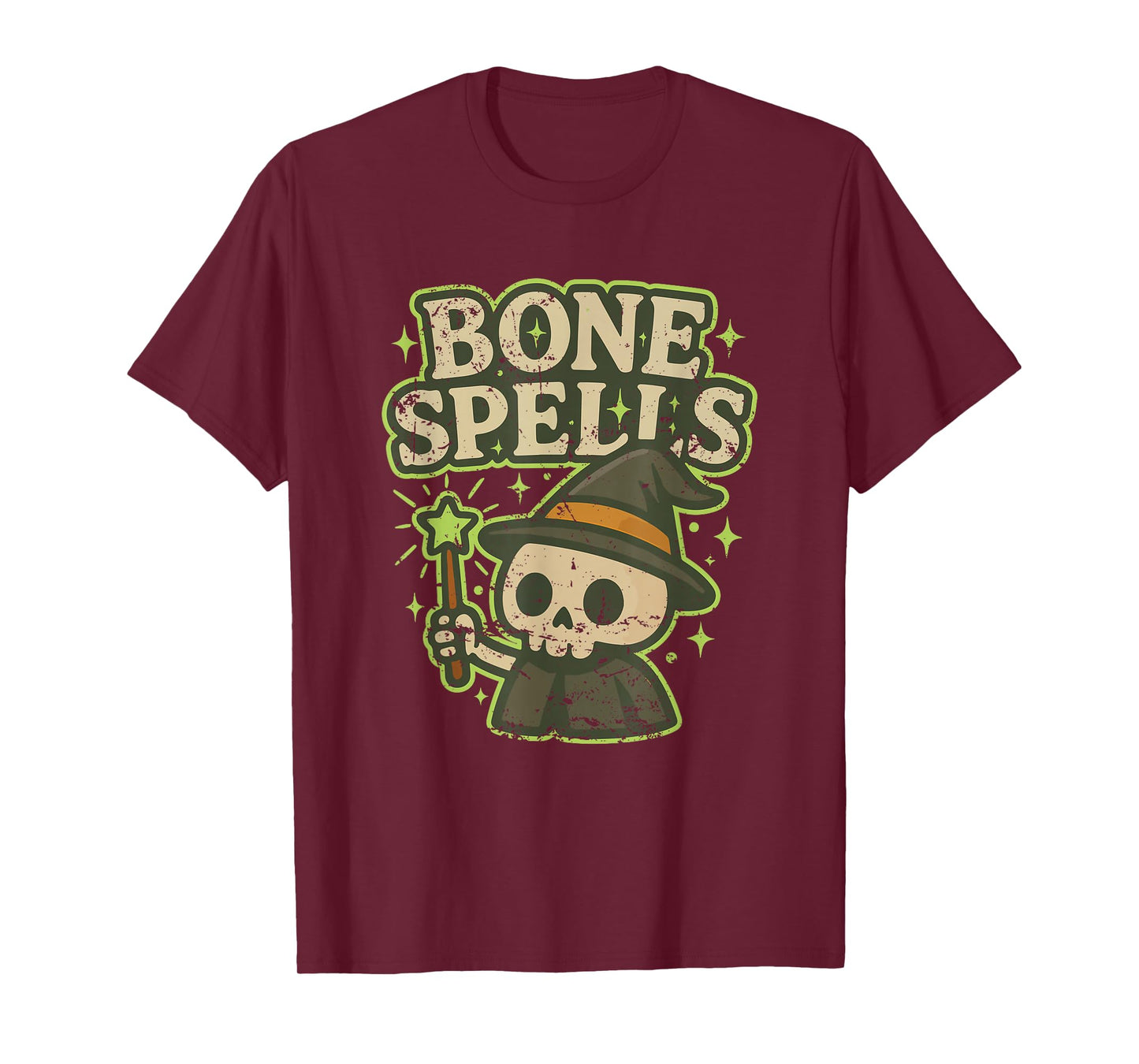 Bone Spells Skeleton Wizard T-Shirt