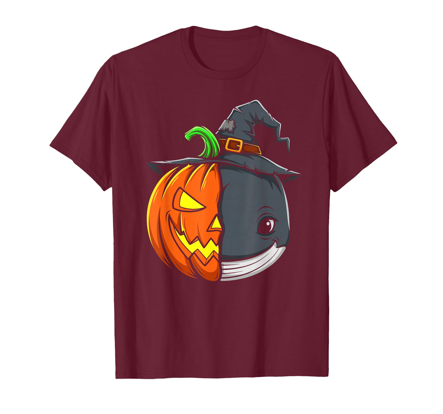 Whale Pumpkin Jack O Lantern Halloween Kids Mens Womens T-Shirt
