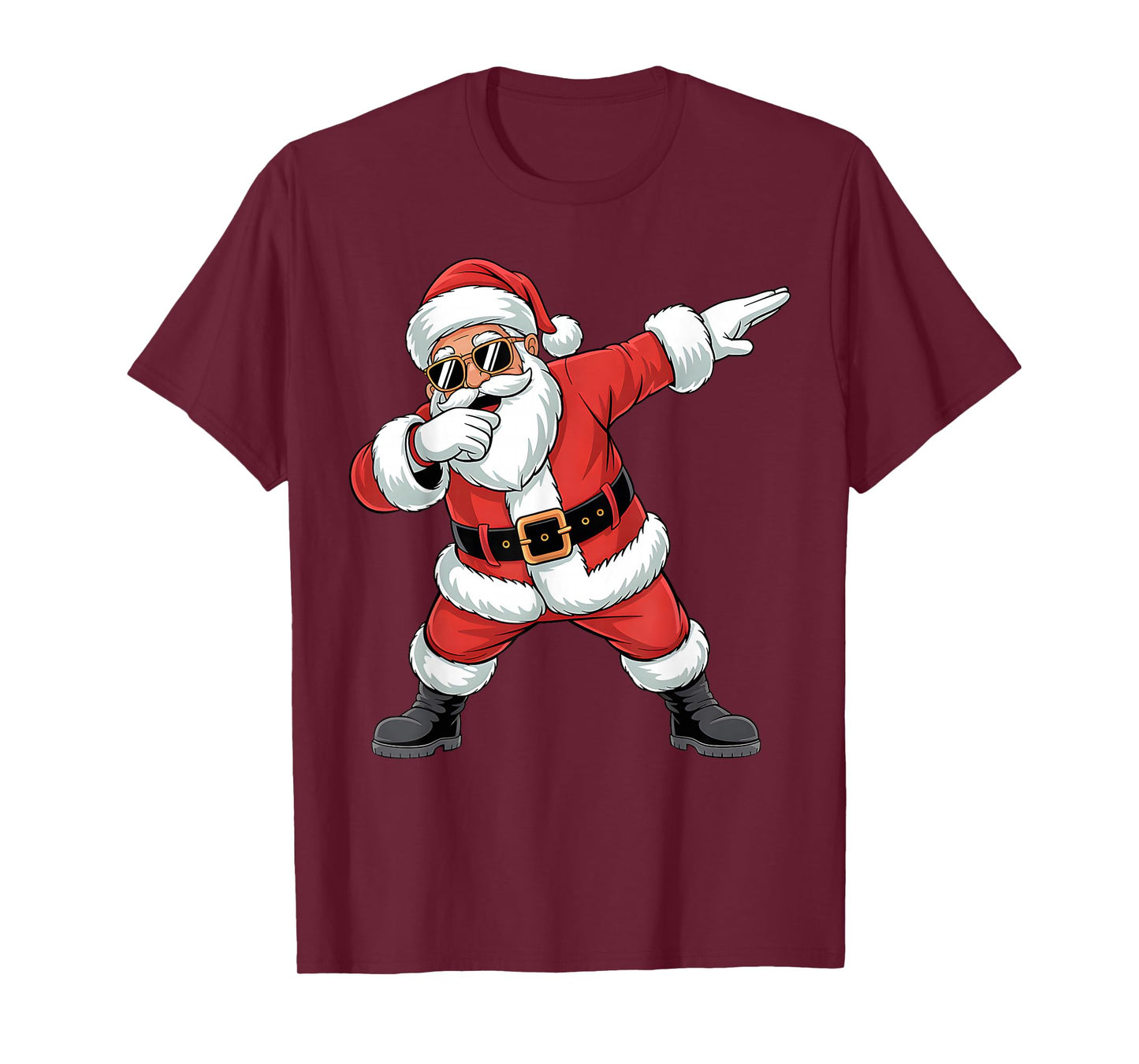 Dabbing Santa Claus Christmas Boys Men Funny Xmas Dab Dance T-Shirt