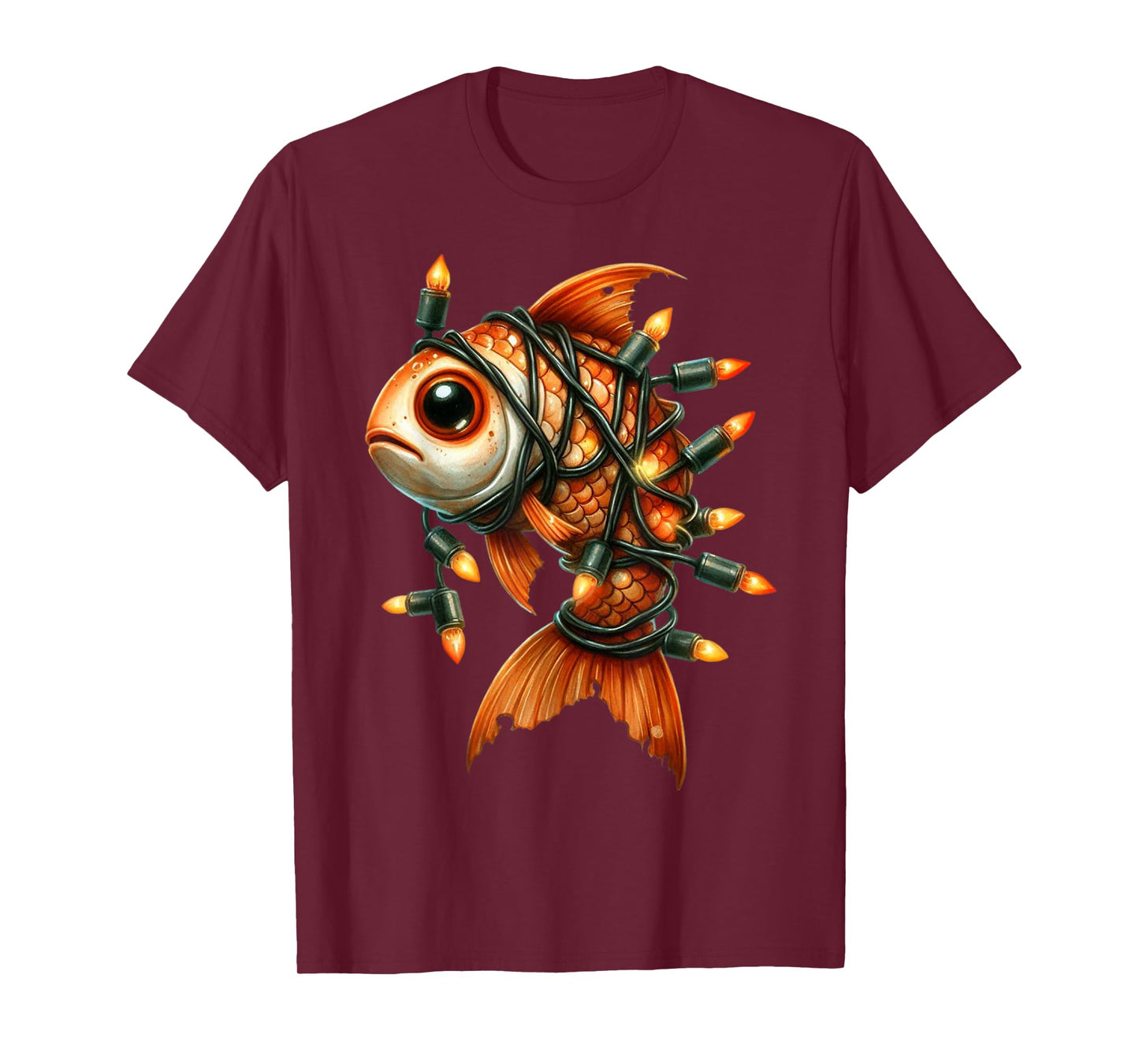 Sea Animal Red Fish Funny Halloween Costume Men Women Kids T-Shirt