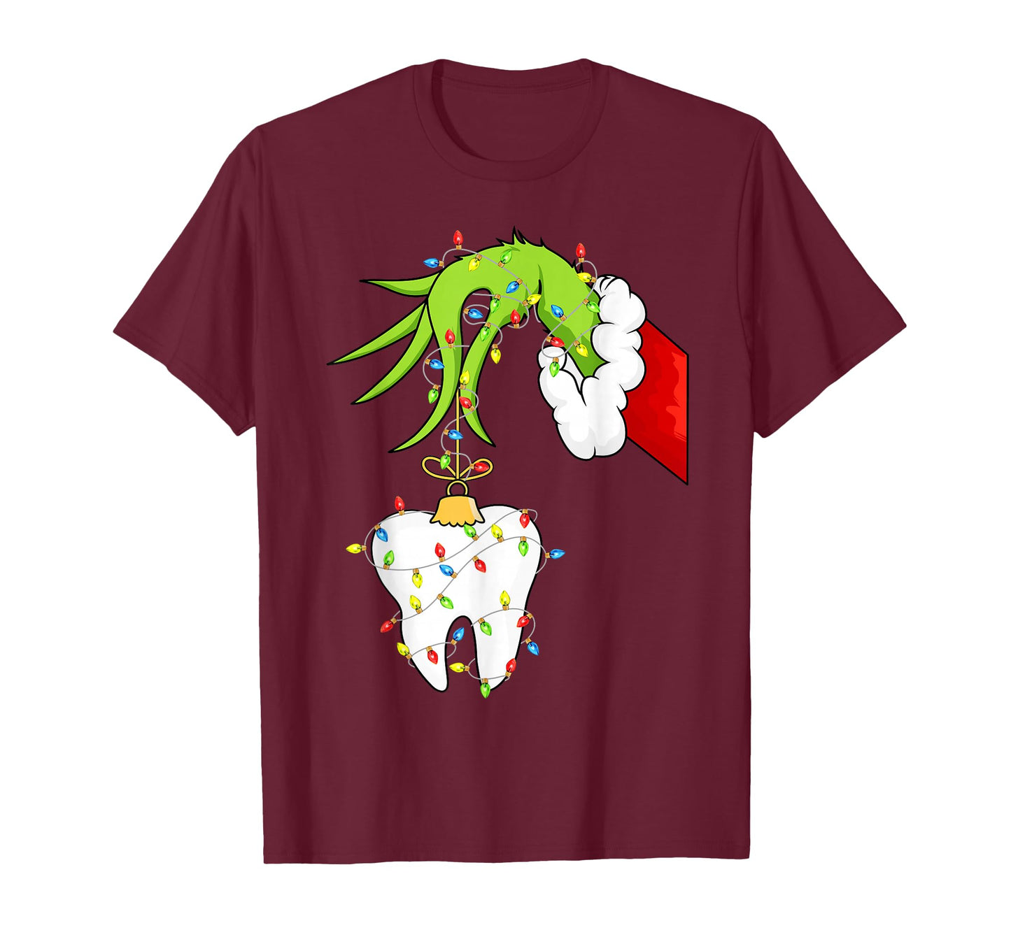 Tooth Dentist Dental Assistant Teeth Christmas Xmas Pajamas T-Shirt