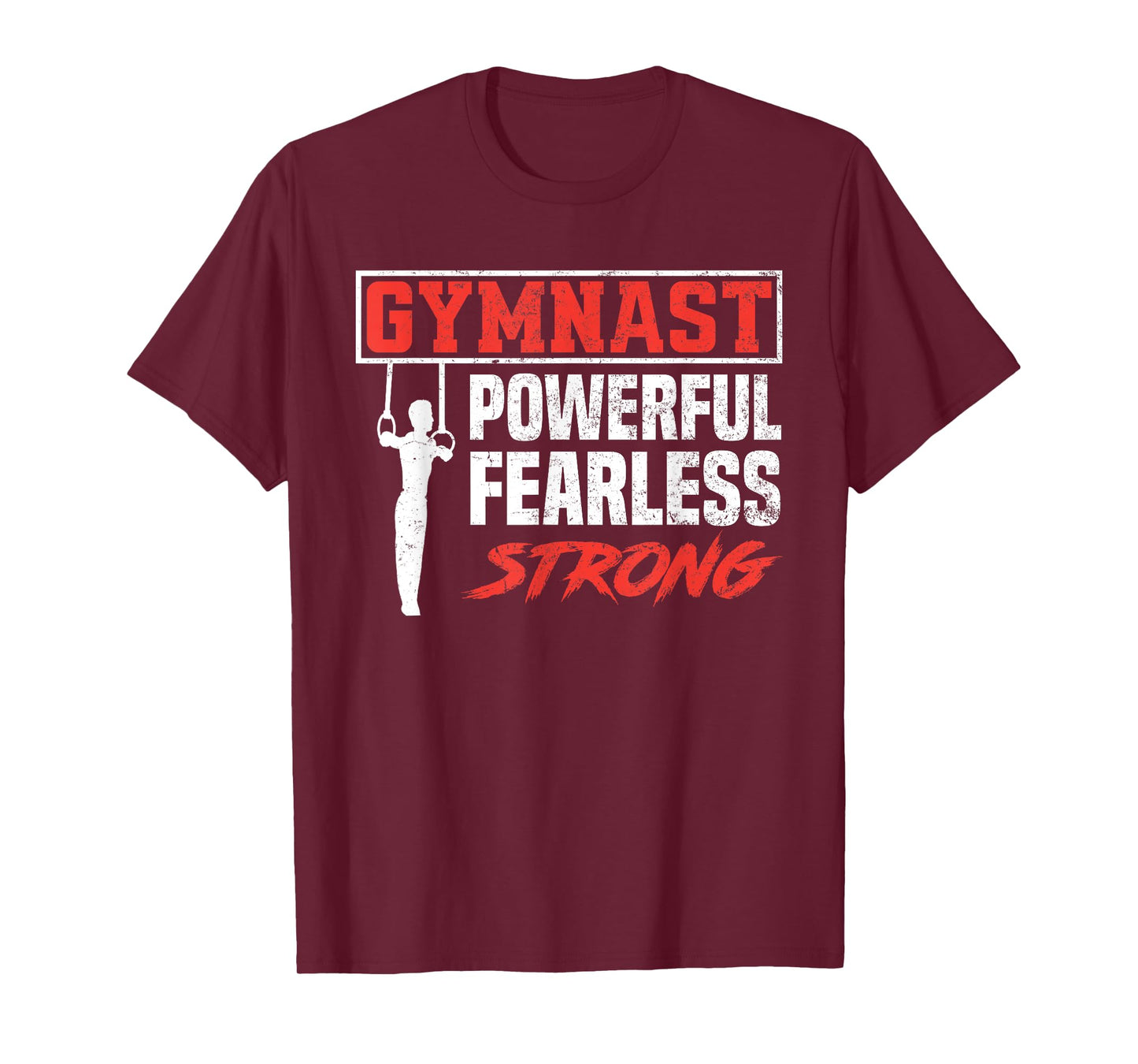 Boys Mens Gymnastics Sports Strong Funny Gymnast T-Shirt