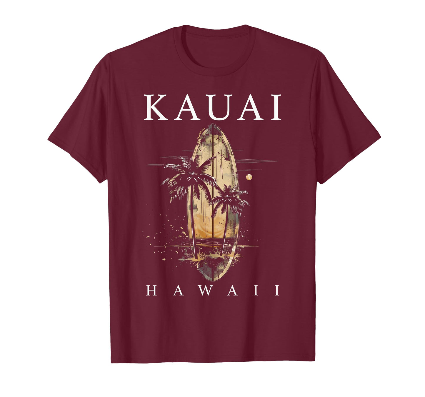 Kauai Hawaii Surf Hawaiian Vintage Surfing Surfer T-Shirt