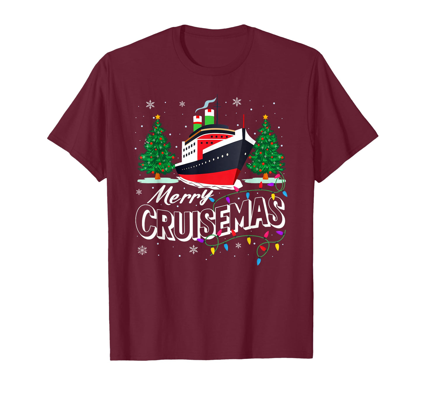 Merry Cruisemas Cruise Ship Family Cruising Christmas Squad T-Shirt