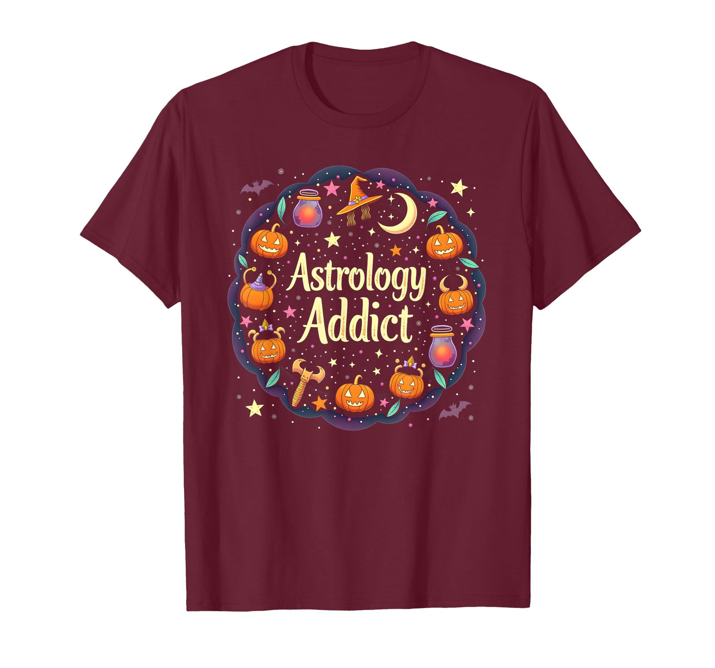 Halloween Witches & Magic Astrology Addict T-Shirt