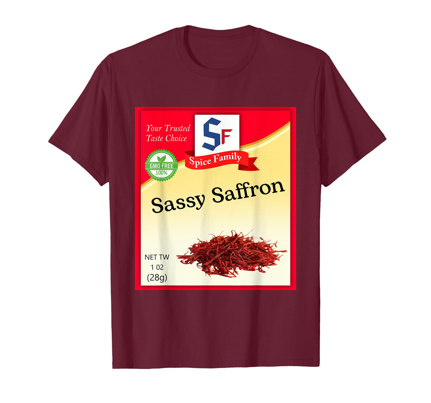Sassy Saffron Condiment Costume Holiday Spice Costumes T-Shirt