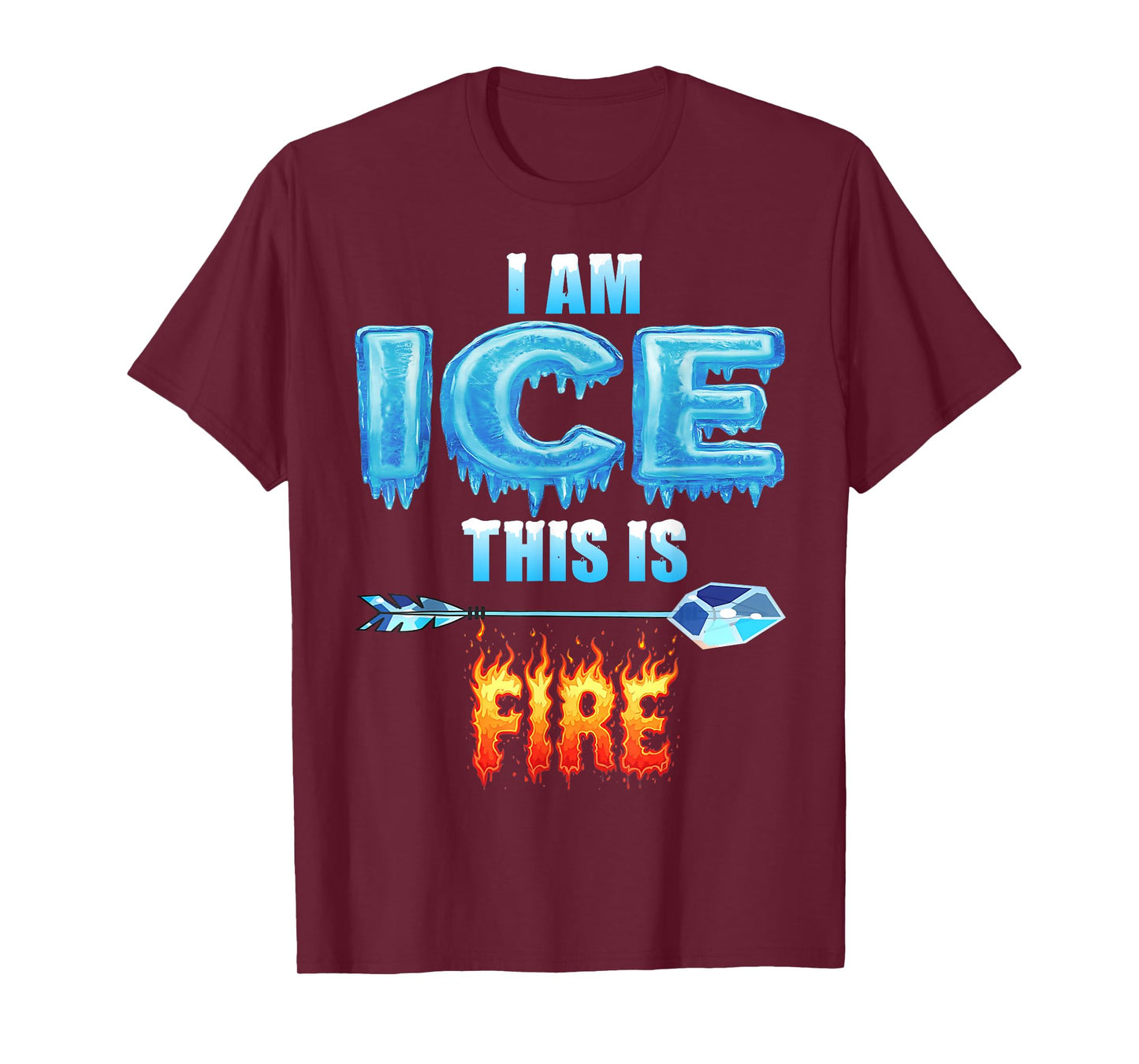 Funny Ice This is Fire Costume Halloween Family Matching T-Shirt