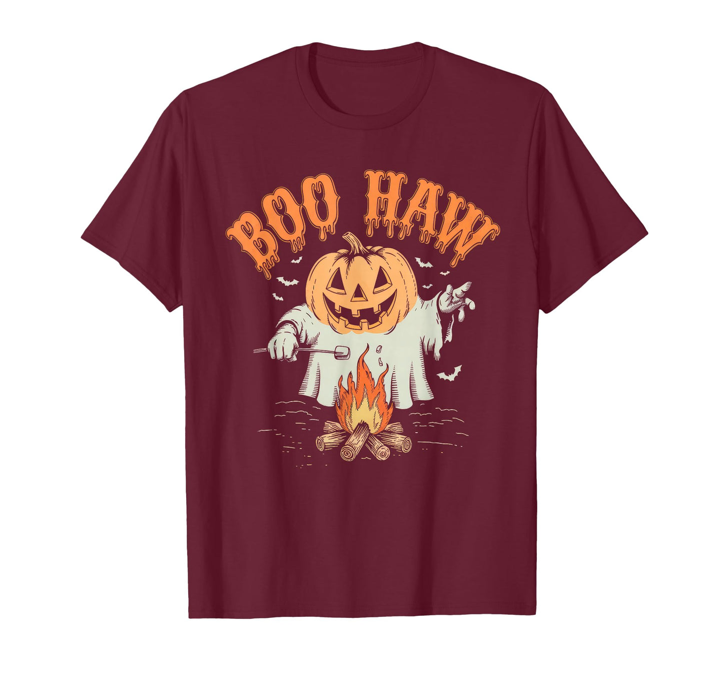 Halloween Costume Boo Haw Witch Skeleton Scary Rodeo Western T-Shirt