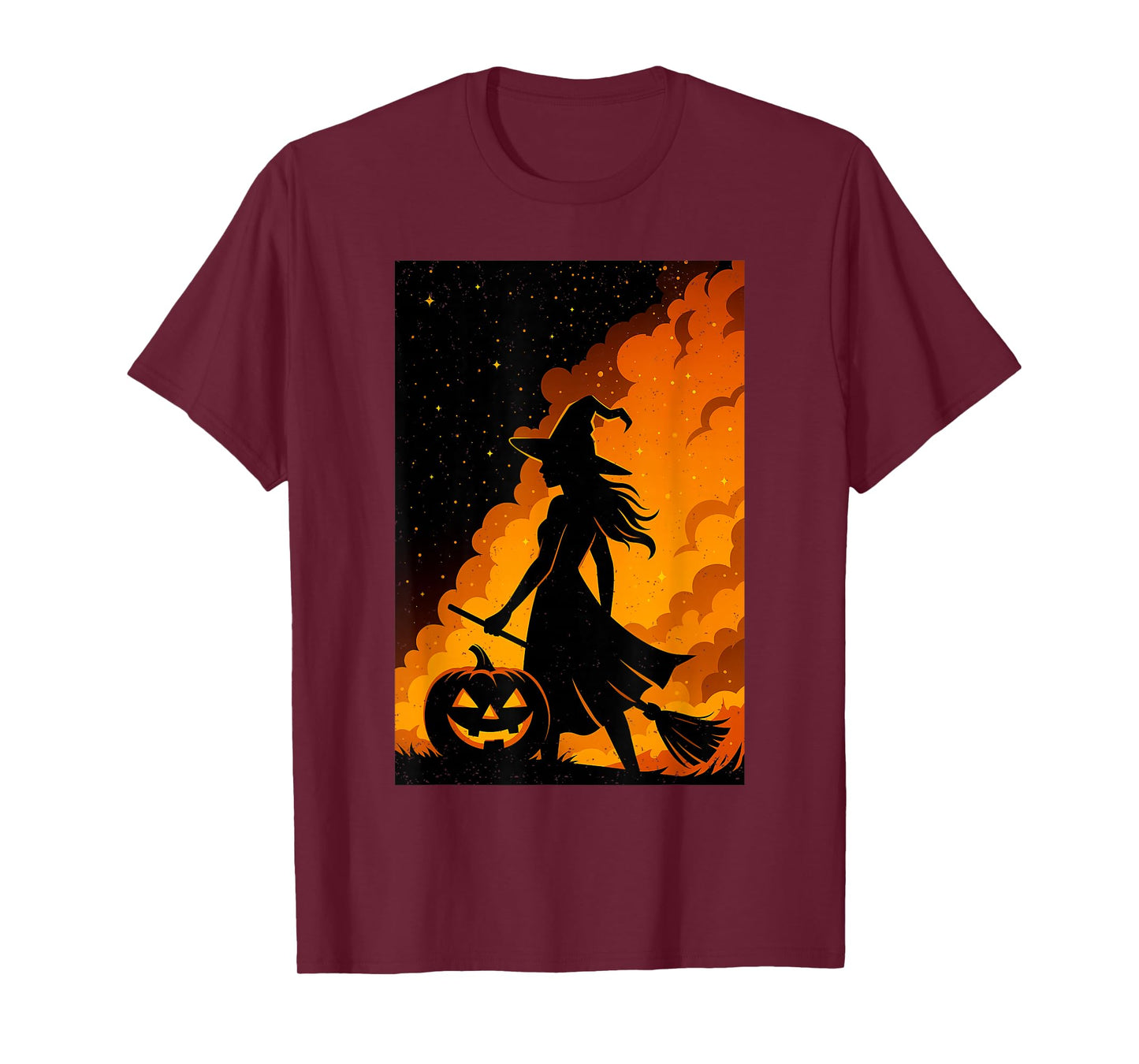 Witch Pumpkin Halloween Cute Occult Witchy Witchcraft Gothic T-Shirt