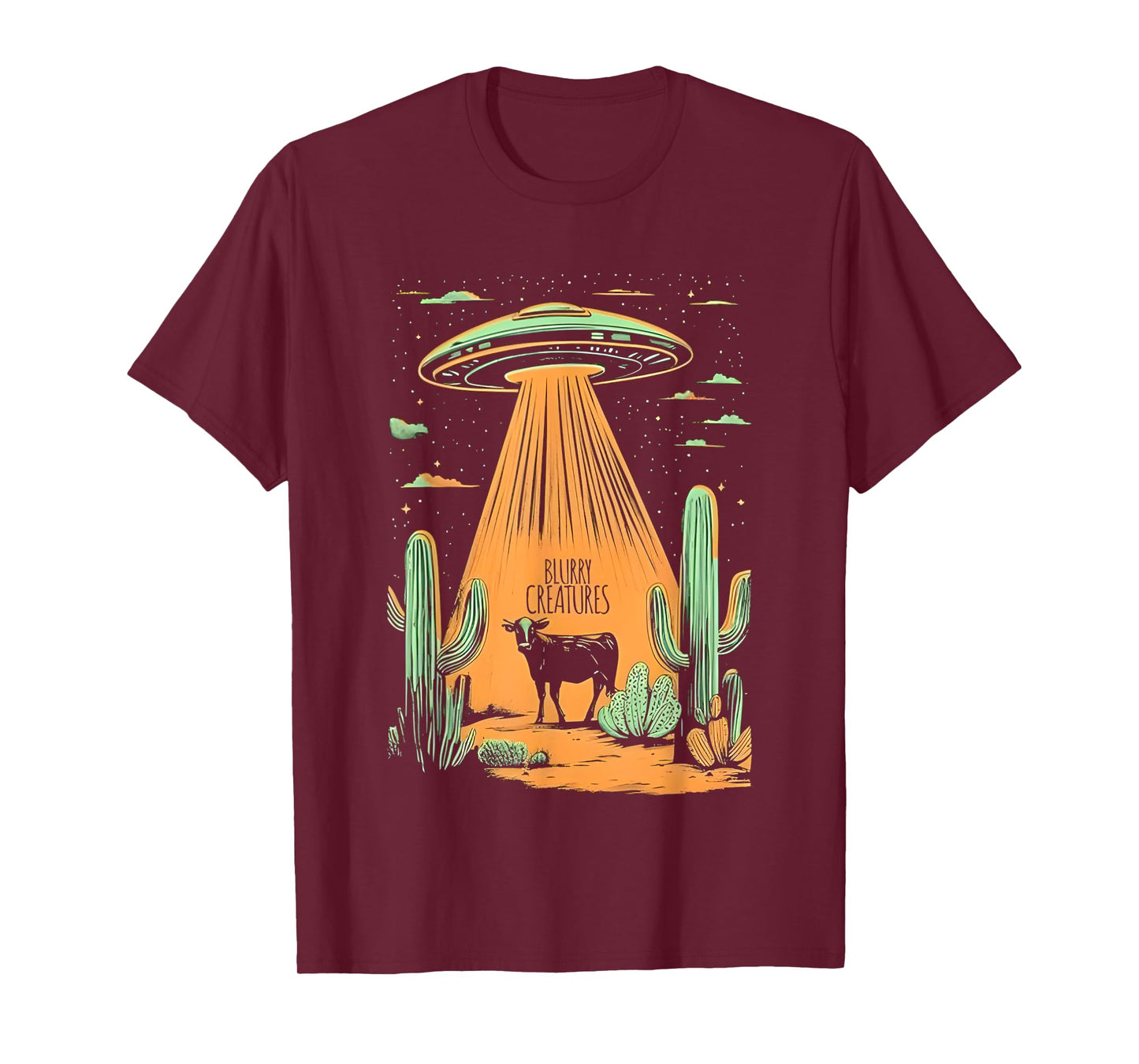 Blurry Creatures Beam Me Up Ufo T-Shirt