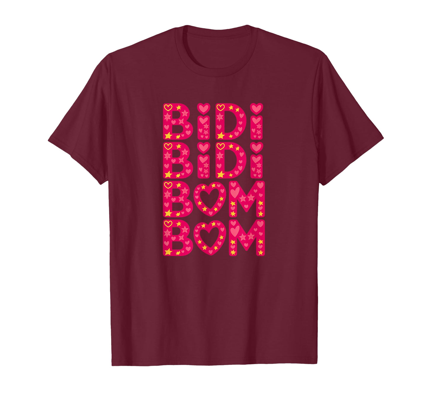 Cute Funny Latina Bidi Bidi Bom Bom Hearts & Love Design T-Shirt