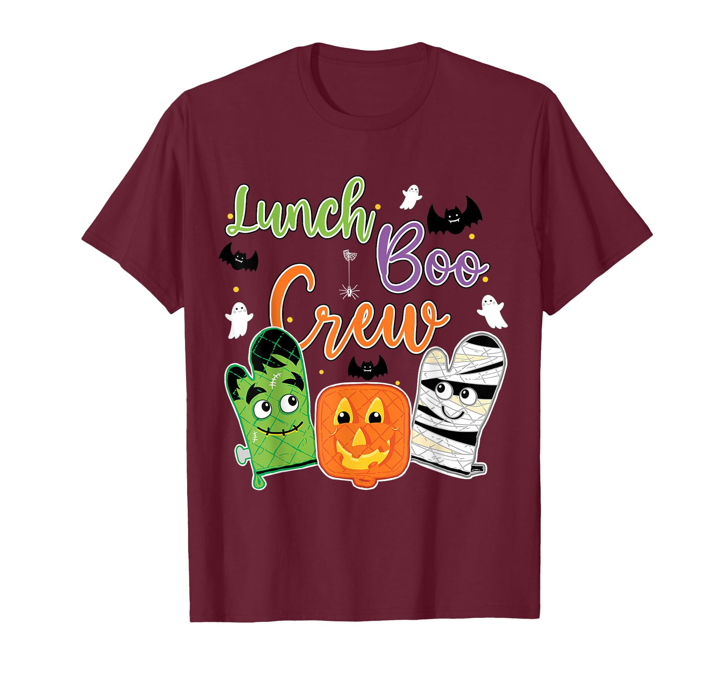 Funny Lunch Lady Boo Crew Halloween School Cafeteria Staff T-Shirt