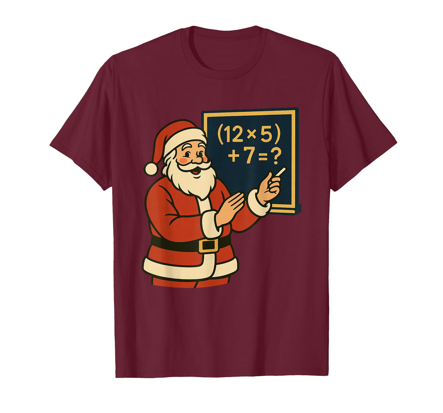 67 Teacher Santa Christmas Six Seven Meme Brainrot Math Xmas T-Shirt