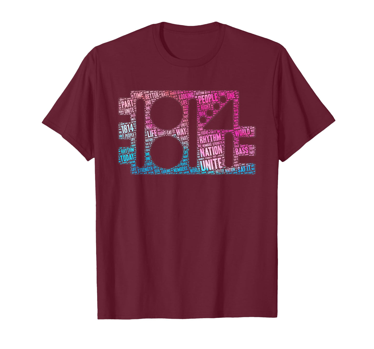 Rhythm Vintage Nation 1814 Aesthetic Typography Desi Tie Dye T-Shirt