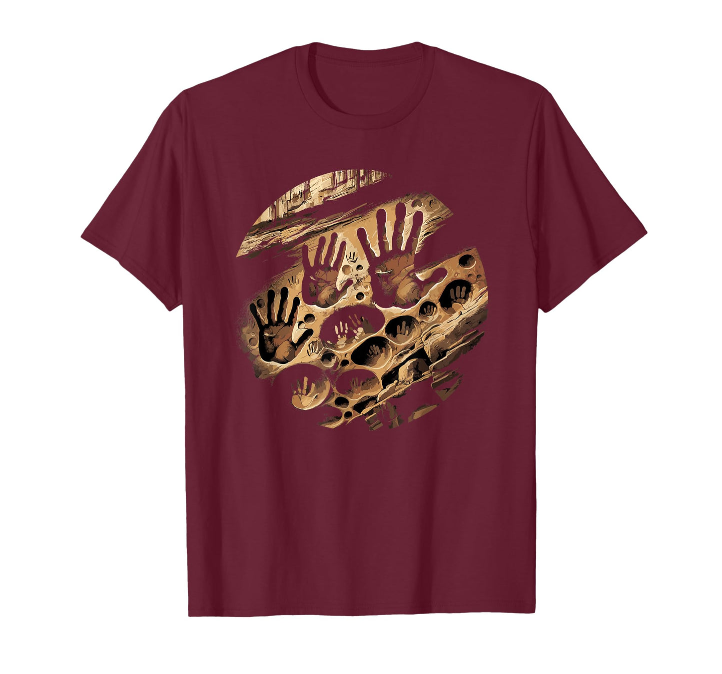 Kokopelli Petroglyphs Rock Painting Cave Art Design T-Shirt