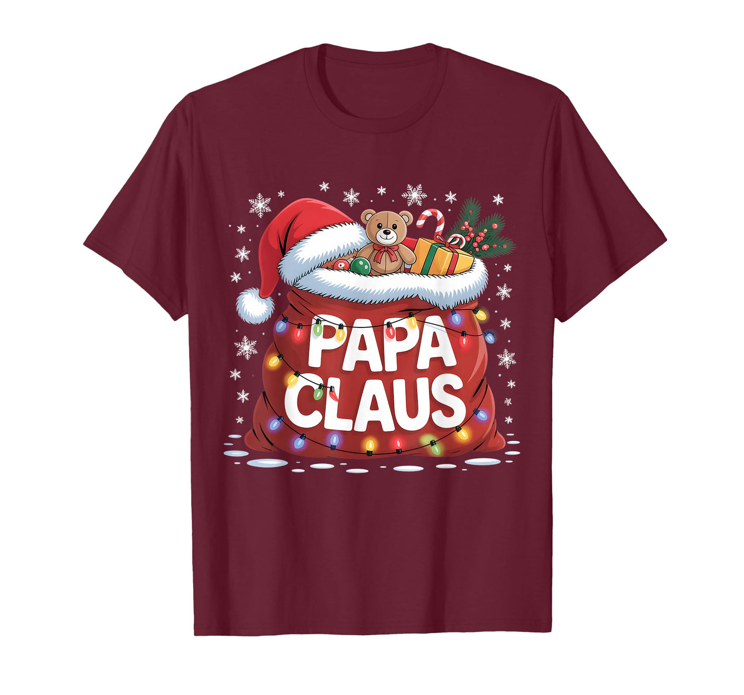 Papa Claus Santa’s Magic Sack of Toys Christmas for Men T-Shirt