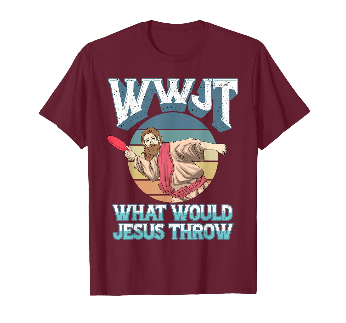 Disc Golf WWJT What Would Jesus Throw Frisbee Golf Christian T-Shirt