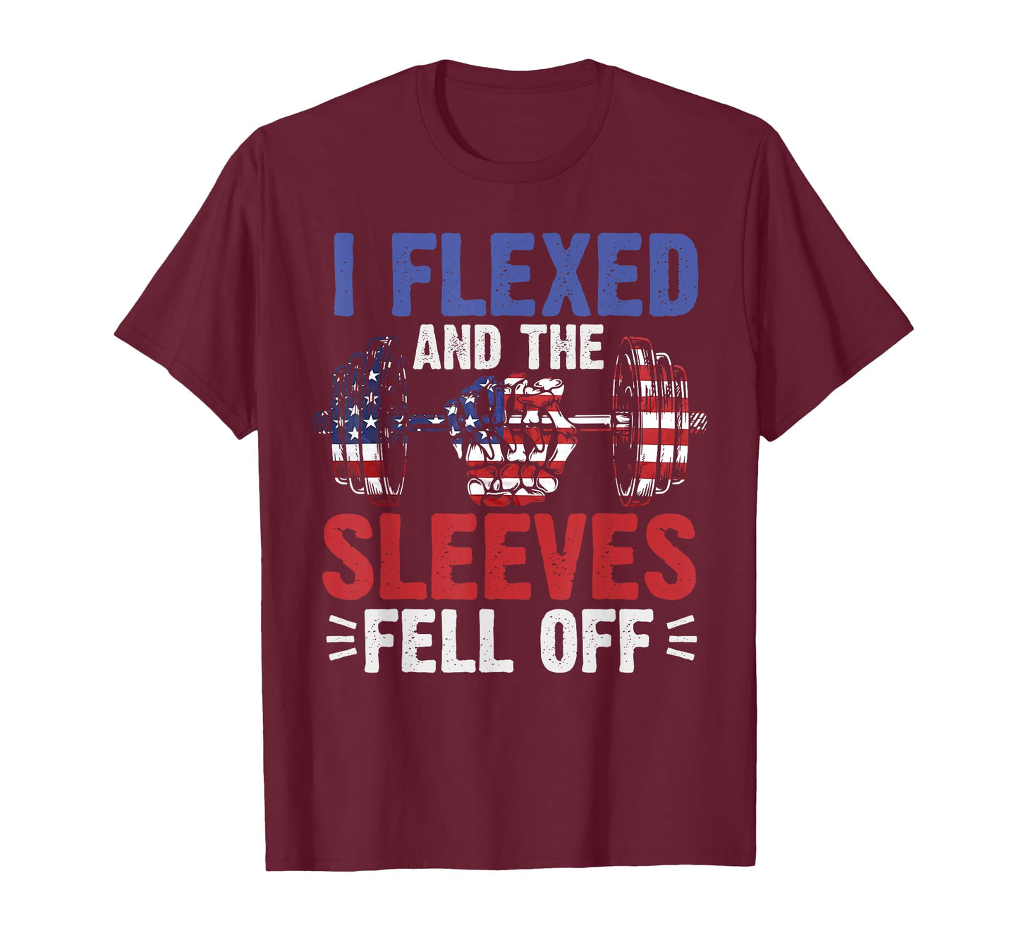 I Flexed and The Sleeves Fell Off Funny Mens Fitness Gymer T-Shirt