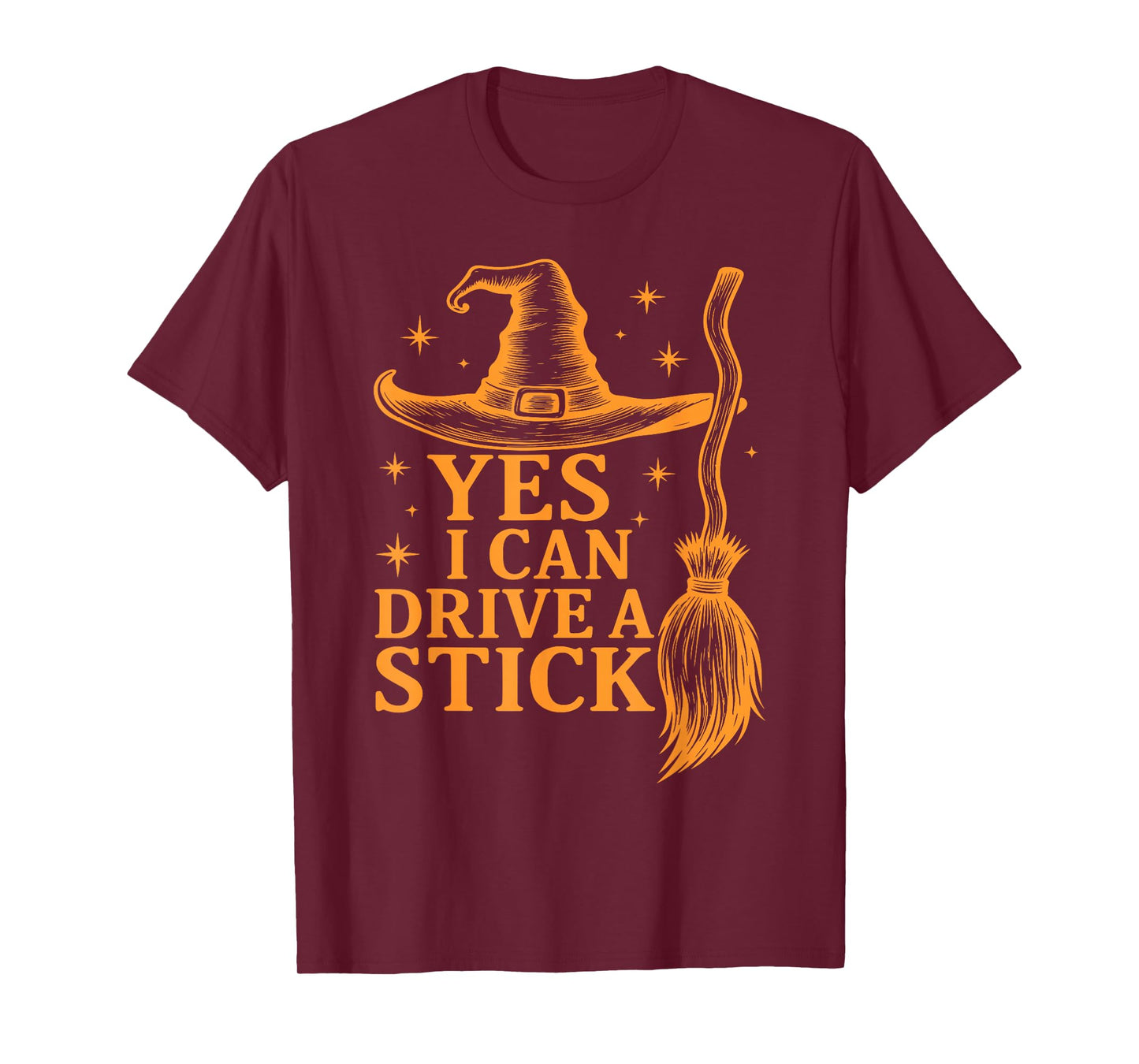 Yes I Can Drive A Stick Halloween, Retro Halloween Witches T-Shirt