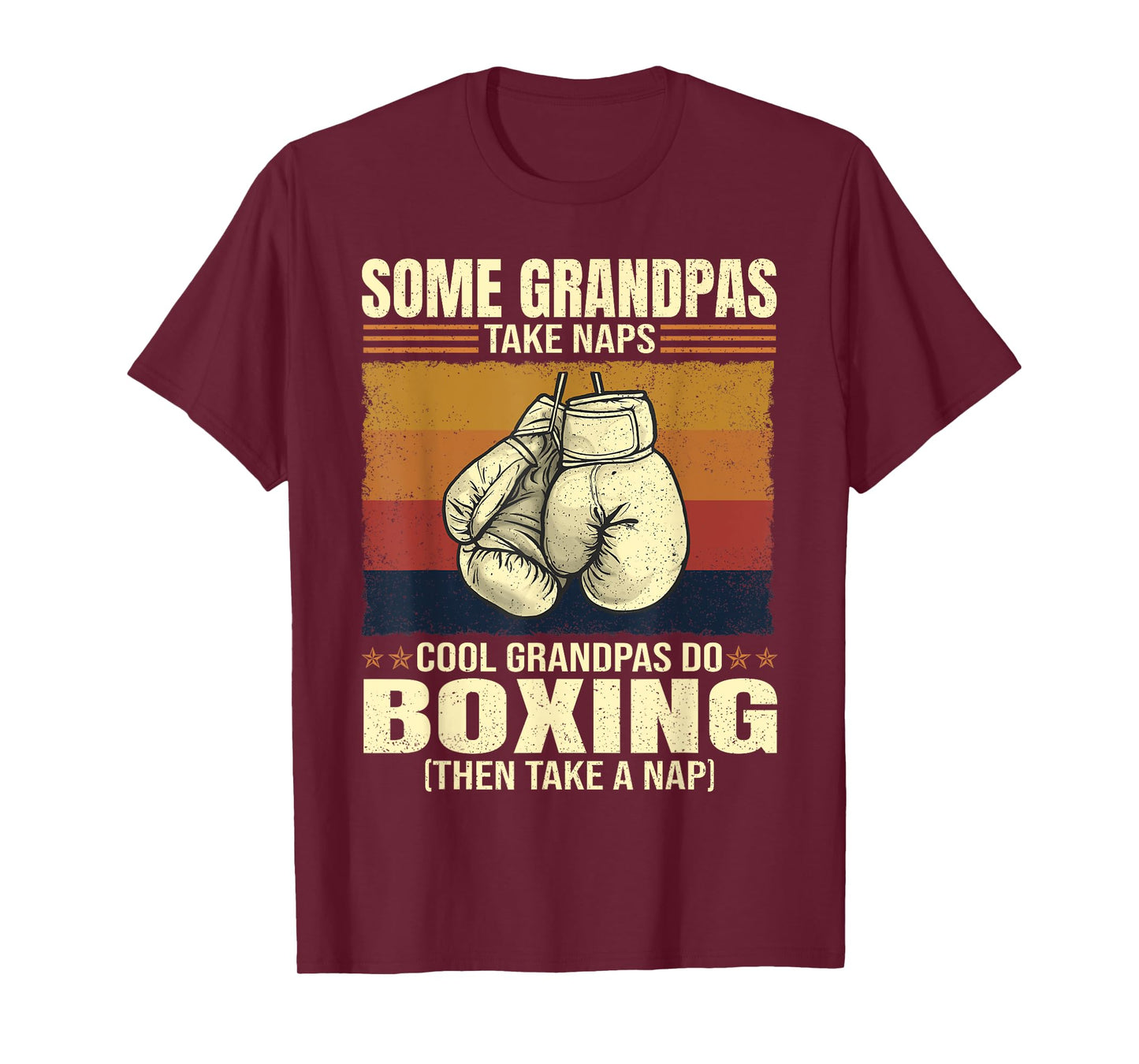 Some Grandpas Take Naps Cool Grandpas Do Boxing T-Shirt