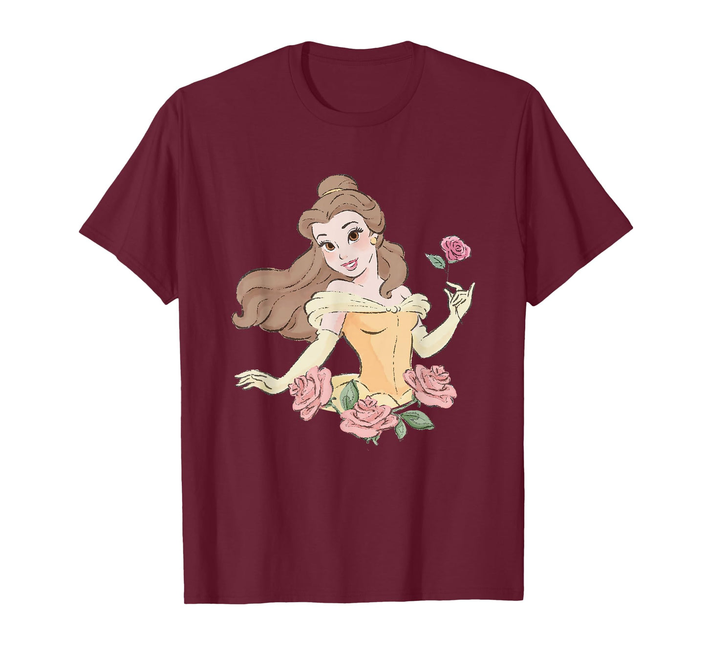 Disney Beauty and the Beast Belle With Roses T-Shirt