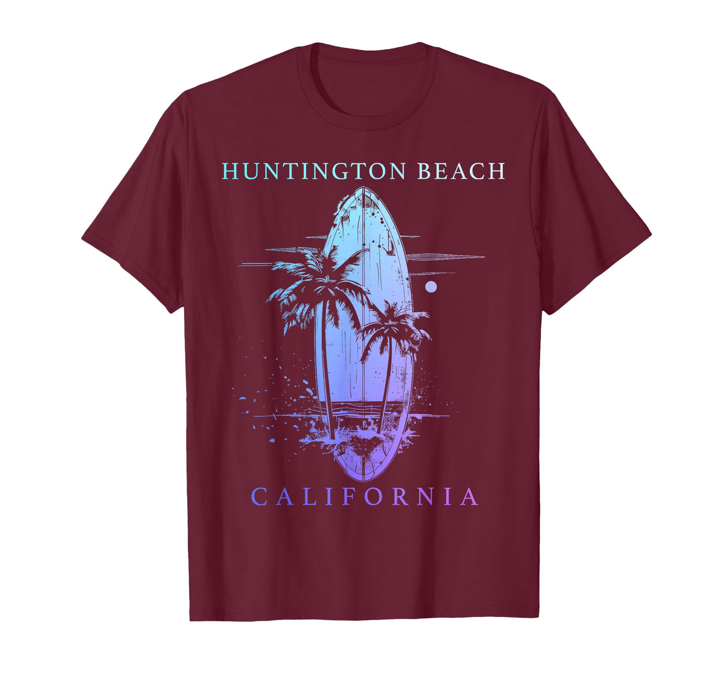Huntington Beach California Surf Vintage Surfing Surfer T-Shirt