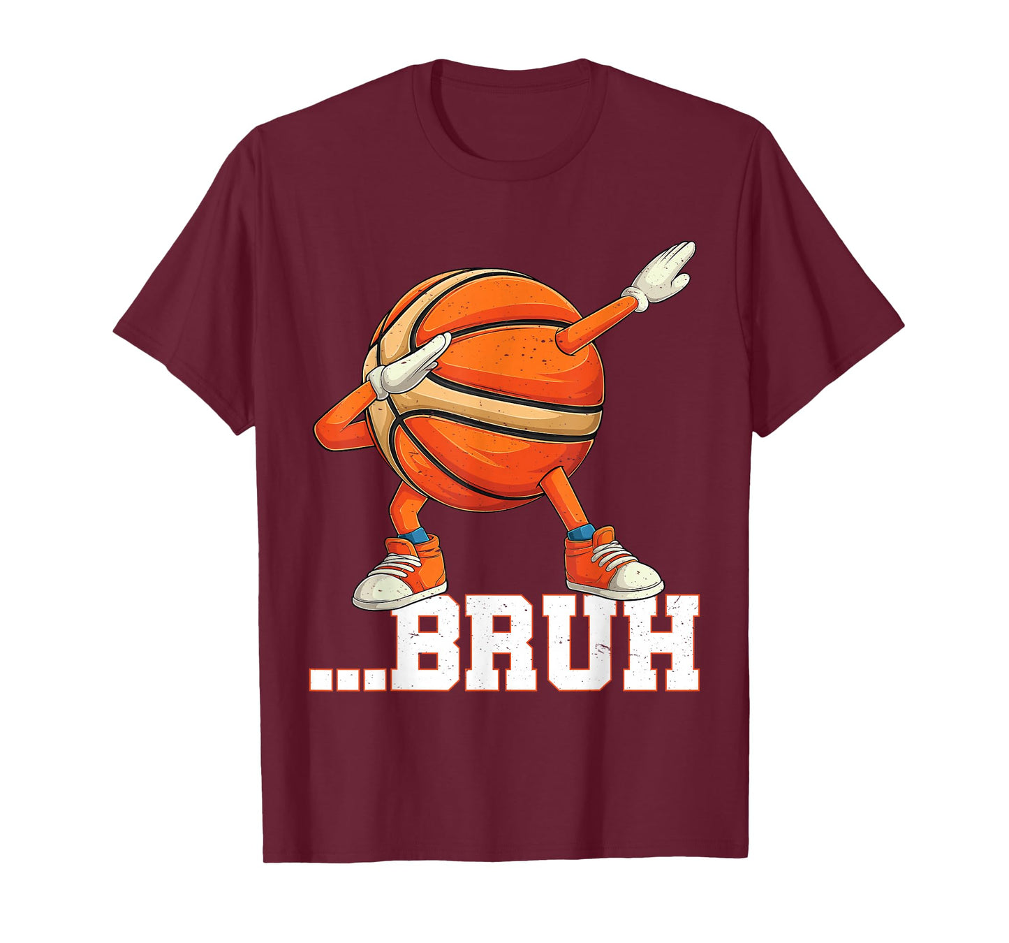 Dabbing Basketball Ball Bruh Funny Boys Sports Player T-Shirt