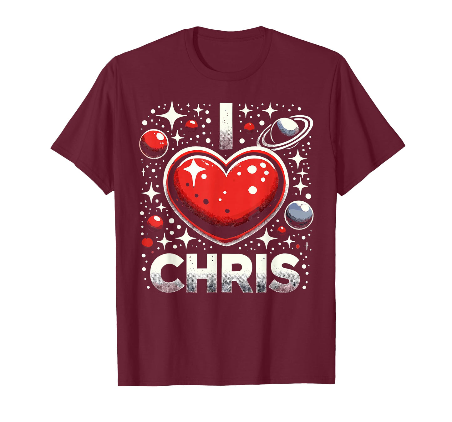 I Love Chris Red Heart I Heart Chris T-Shirt
