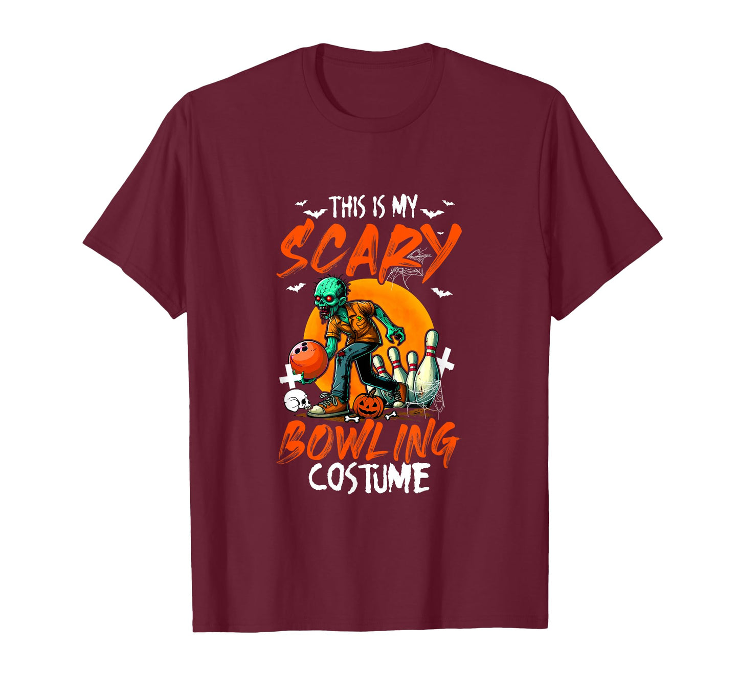 My Scary Bowling Costume Halloween Player Matching Team T-Shirt