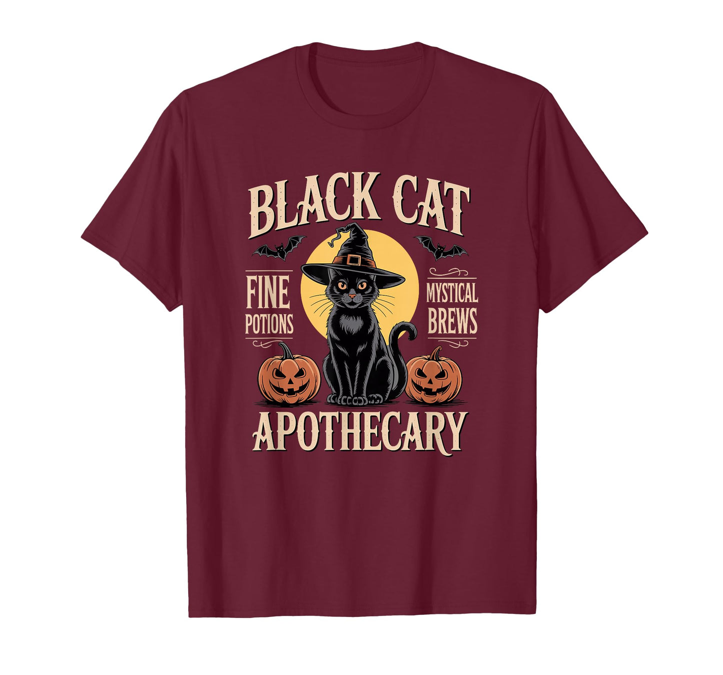 Black Cat Apothecary Halloween Costume T-Shirt