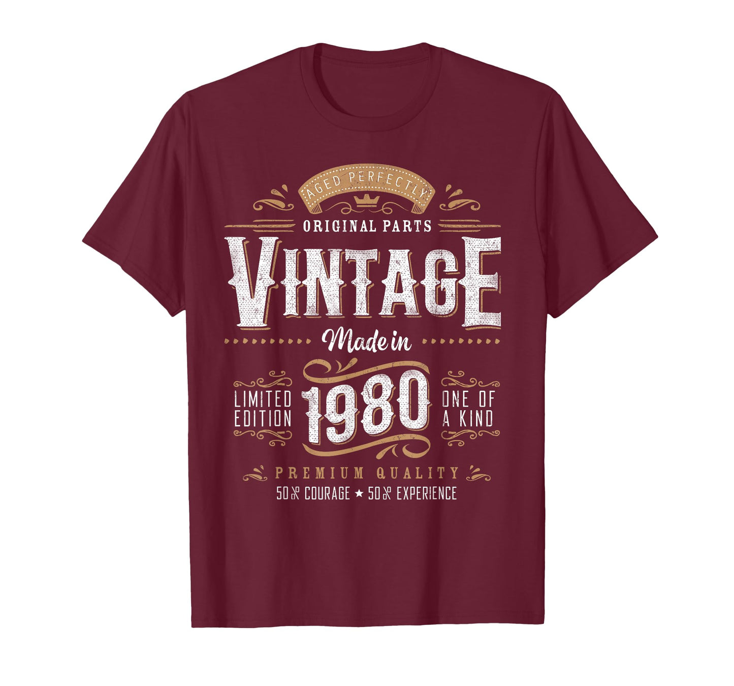Vintage 1980 45th Birthday Gifts Women Men 45 Year Old T-Shirt