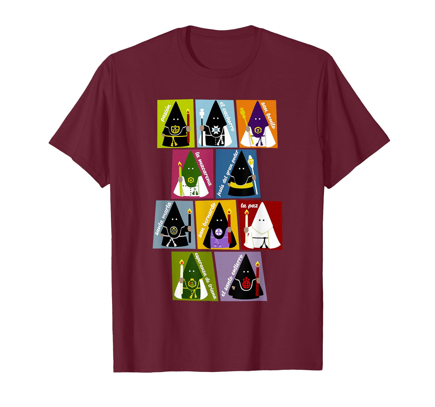 Holy Week Seville Nazarenos Chibi Kawaii T-Shirt